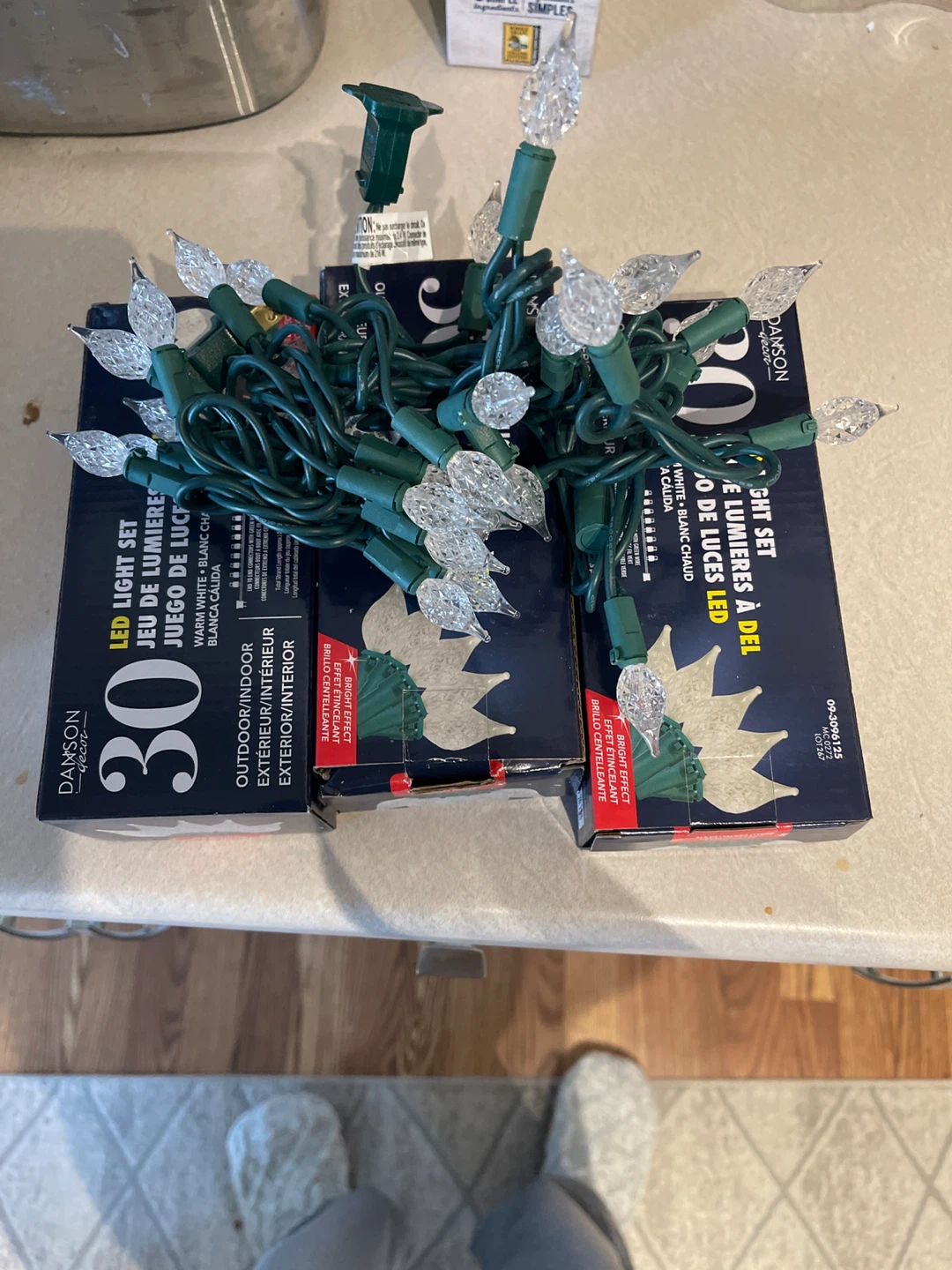 DANSON 30ct LED Warm White C7 Christmas Light Set