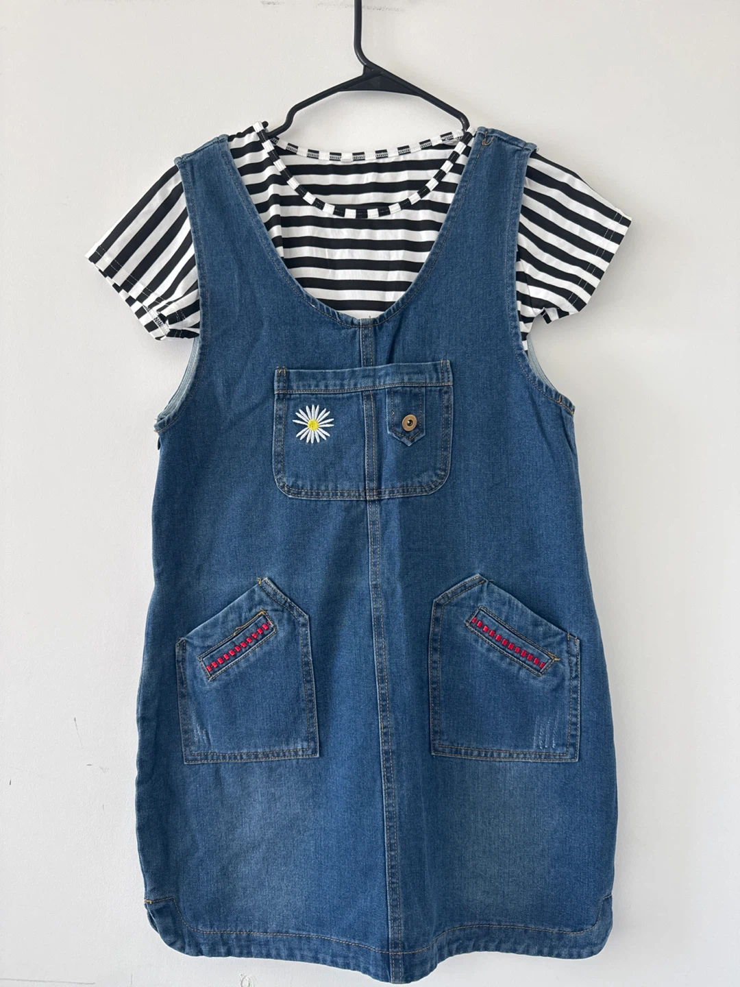 Cute denim pinafore dress - photo 3