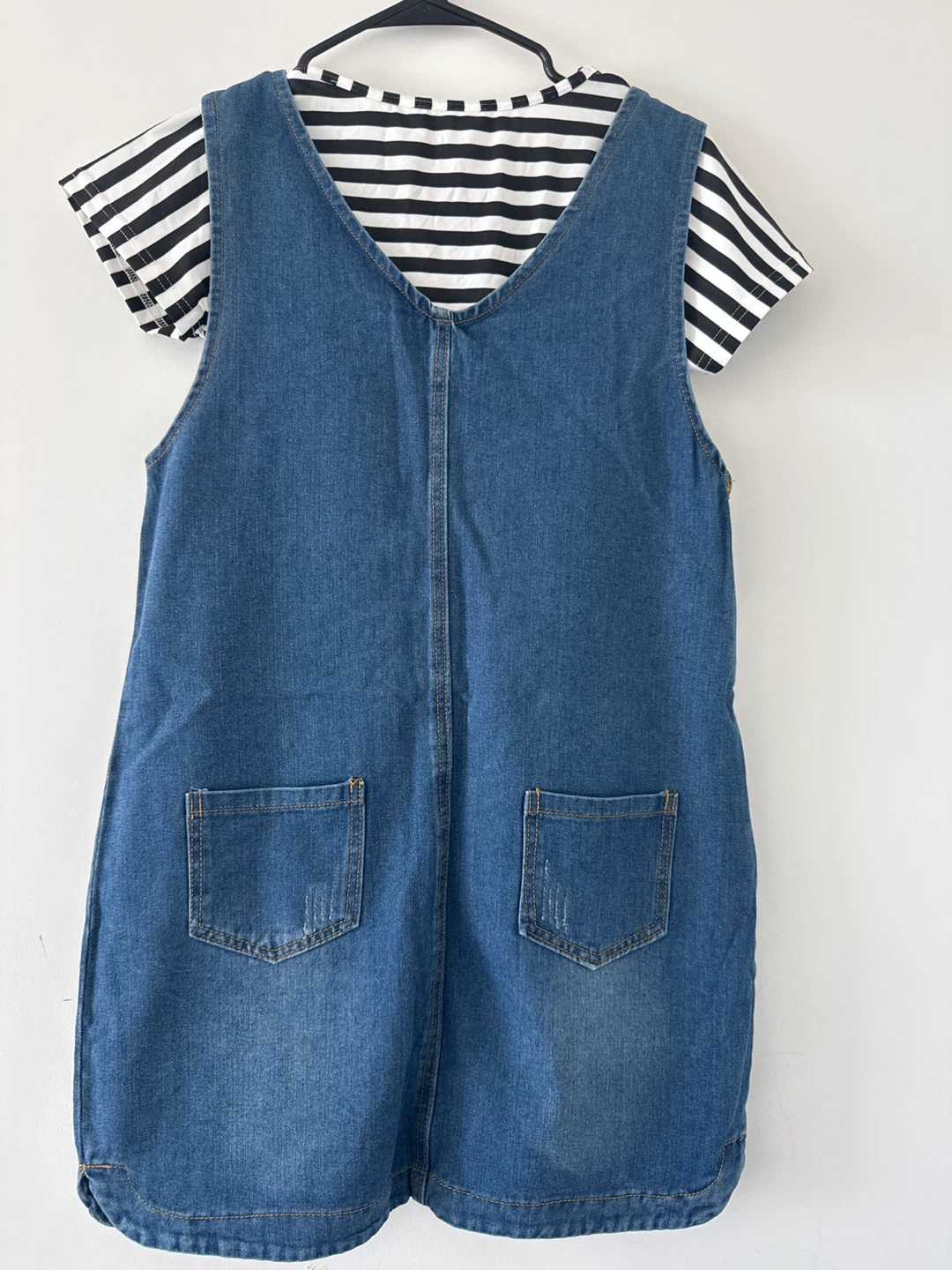 Cute denim pinafore dress - photo 2