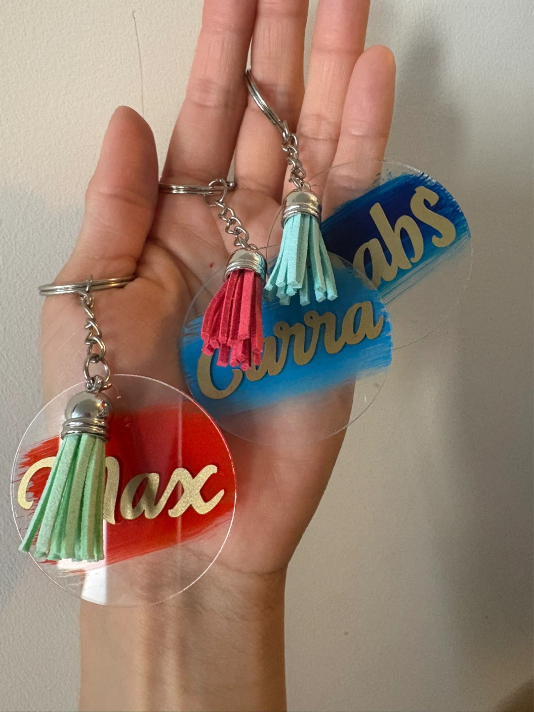 Custom Name Keychain with Tassel - photo 2