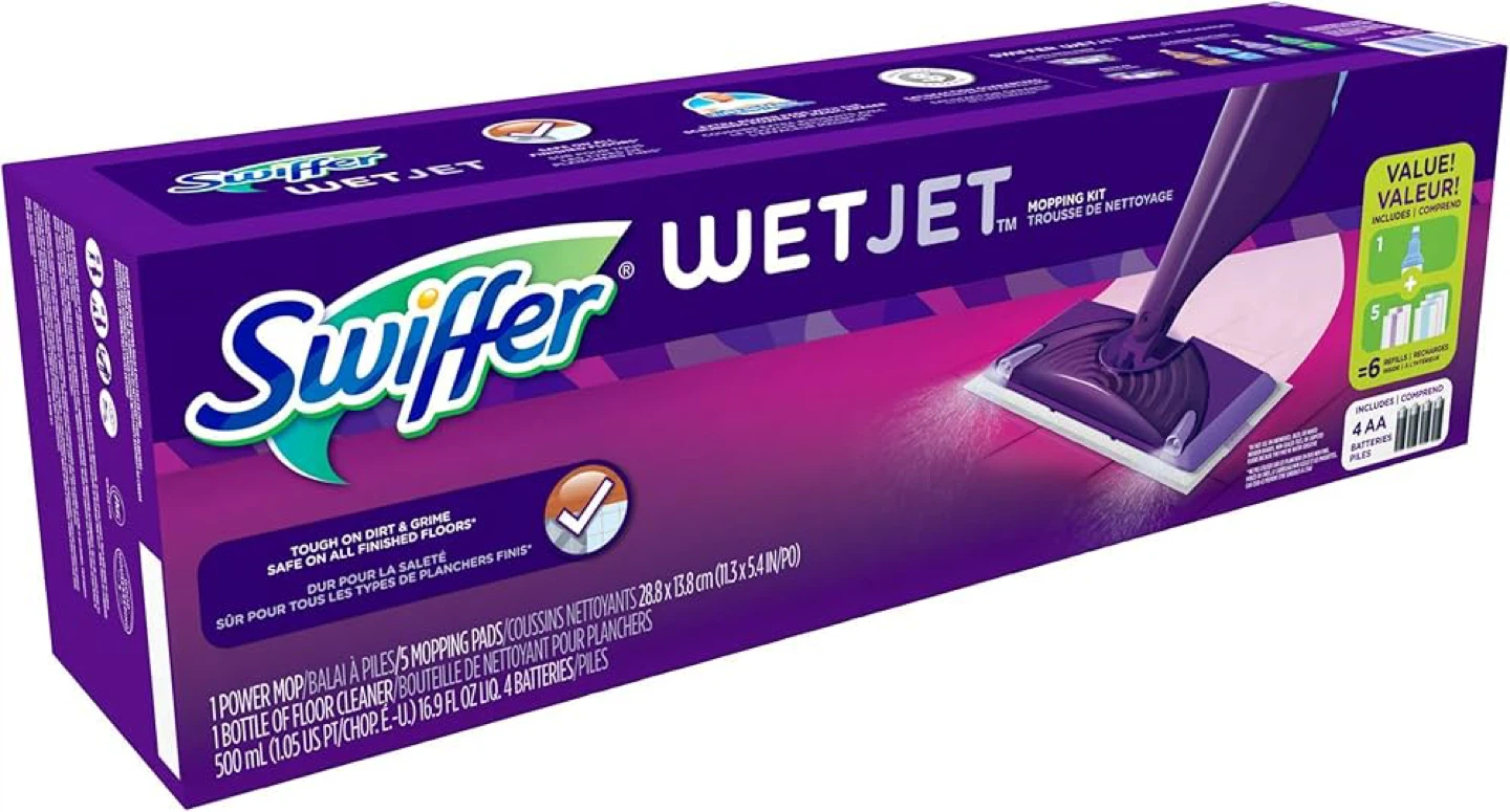 Swiffer WetJet Hardwood and Floor Spray Mop Cleaner Starter