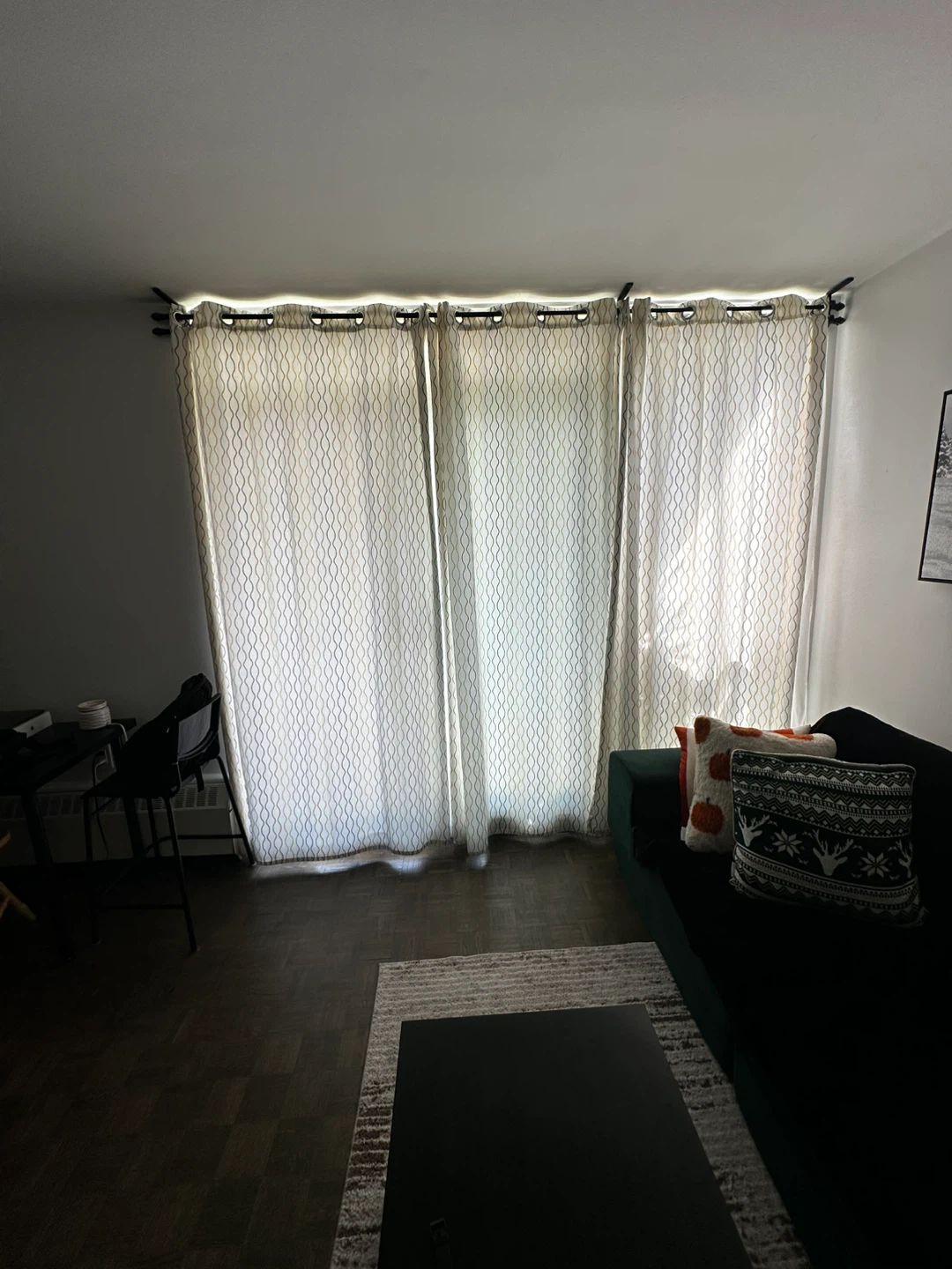 Set of 5Patterned Grommet Top Curtains - photo 2