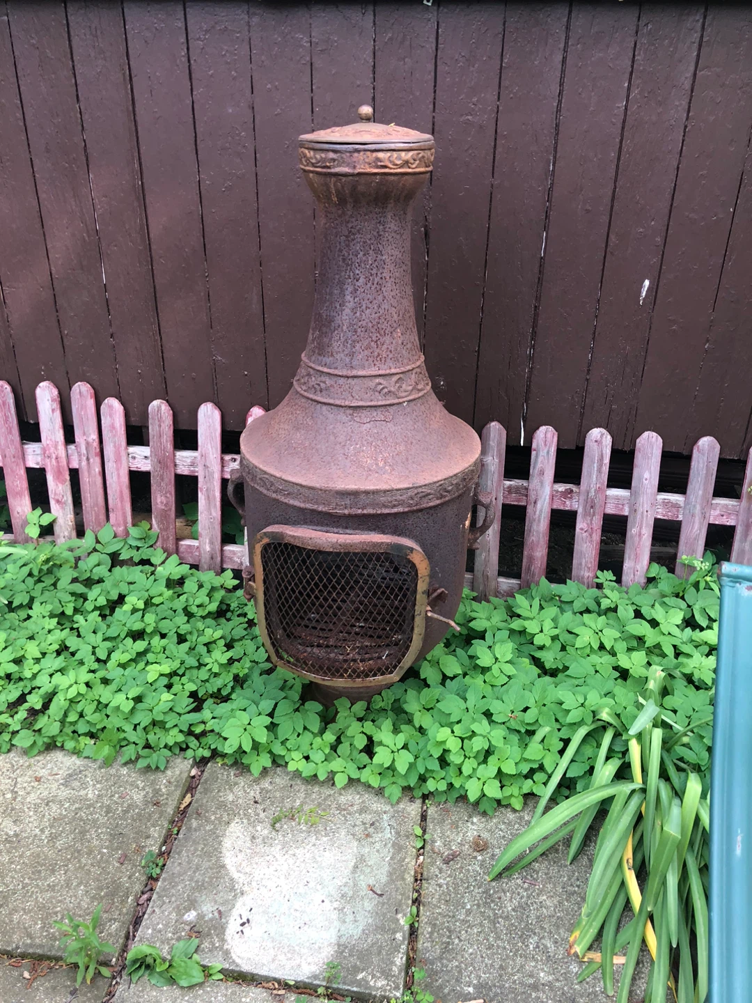 Rustic Cast Iron Chiminea