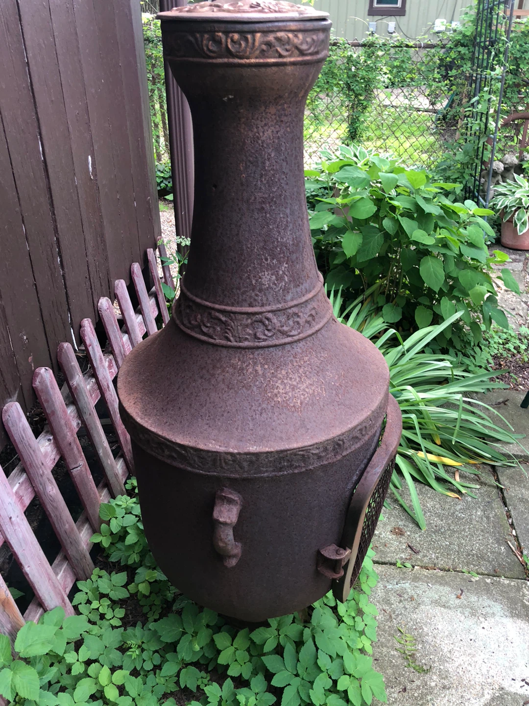 Rustic Cast Iron Chiminea - photo 3