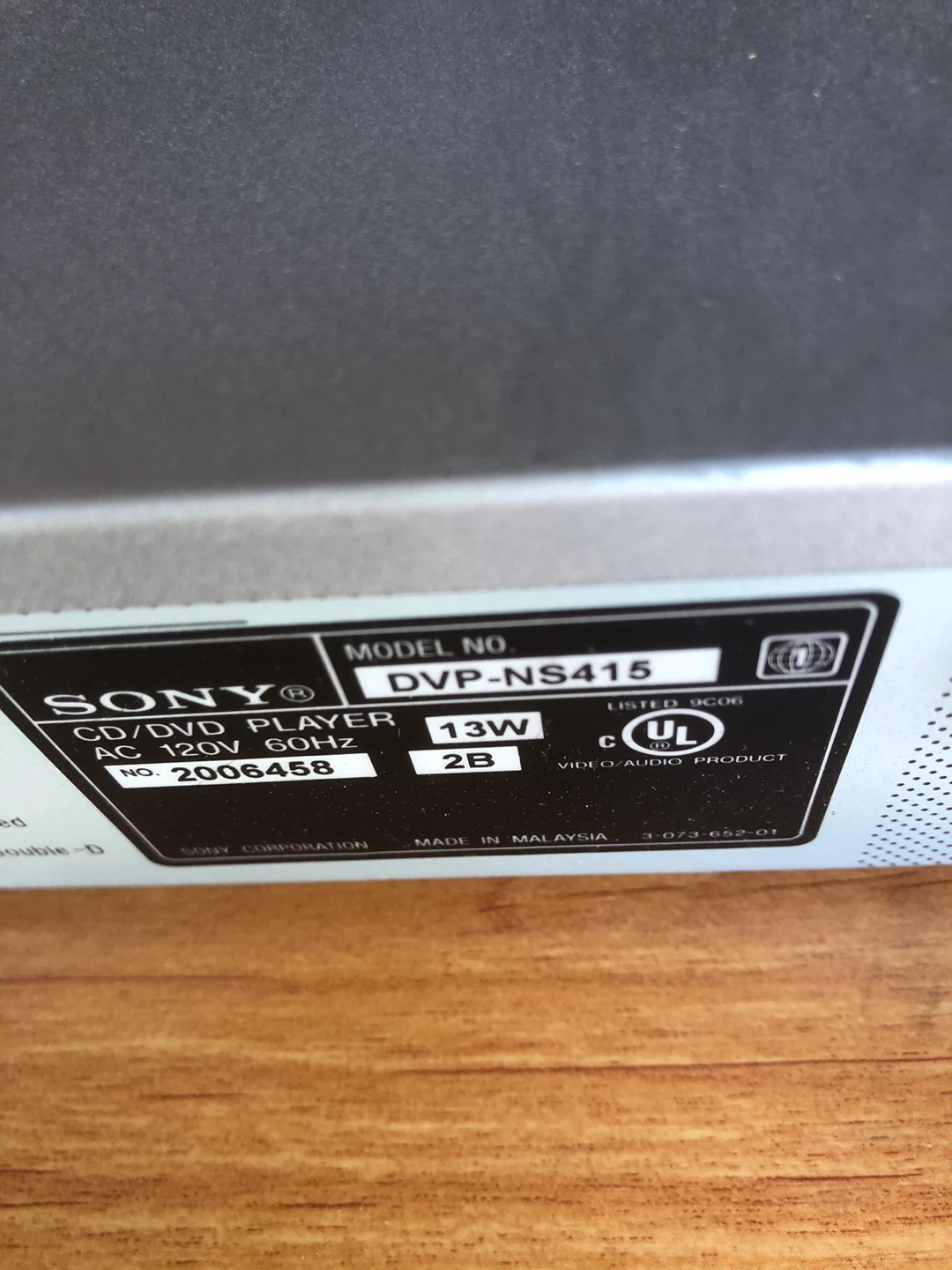 Sony DVD Player with Remote - photo 4
