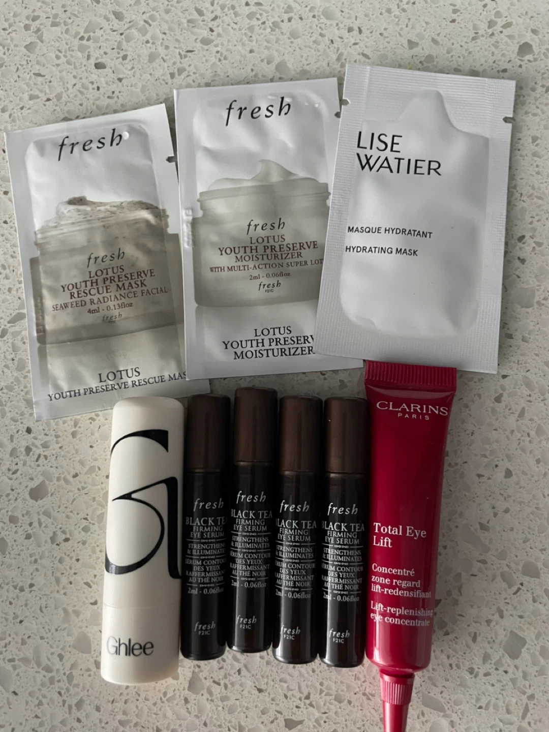 TRADE for Lush empties: Beauty samples Fresh, Clarins