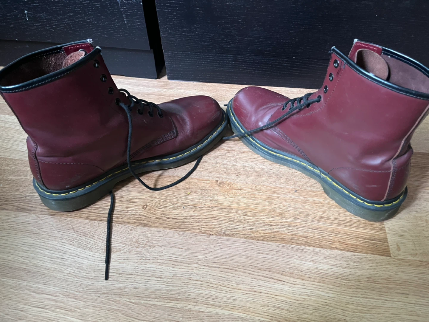 Dr. Martens 1460 Smooth Leather Boots Cherry Red - photo 3
