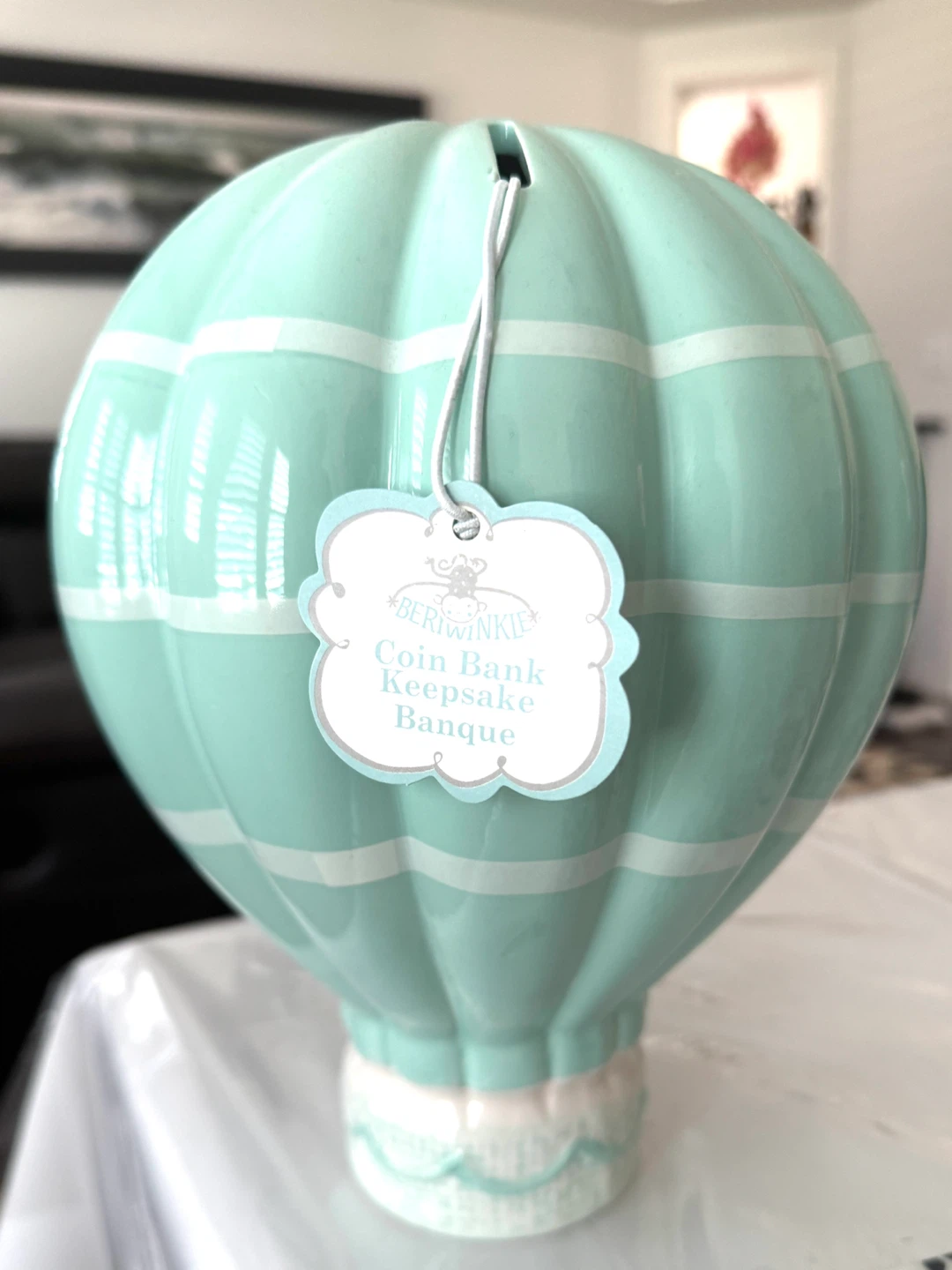 BÉRWINKLE Hot Air Balloon Coin Bank Keepsake - photo 2