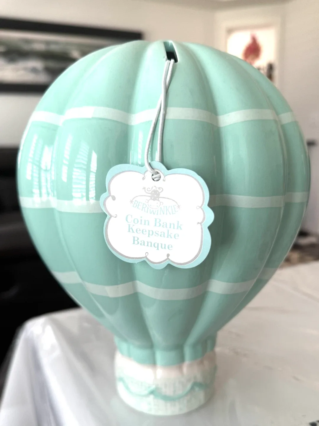 BÉRWINKLE Hot Air Balloon Coin Bank Keepsake - photo 2