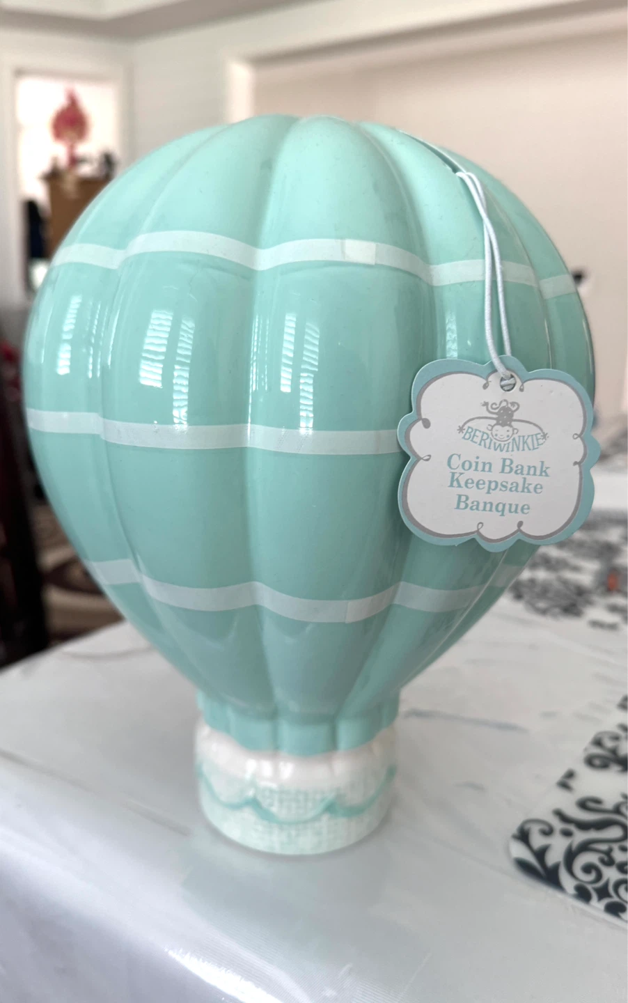 BÉRWINKLE Hot Air Balloon Coin Bank Keepsake - photo 3