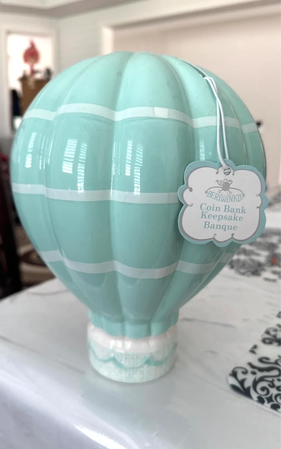 BÉRWINKLE Hot Air Balloon Coin Bank Keepsake - photo 3