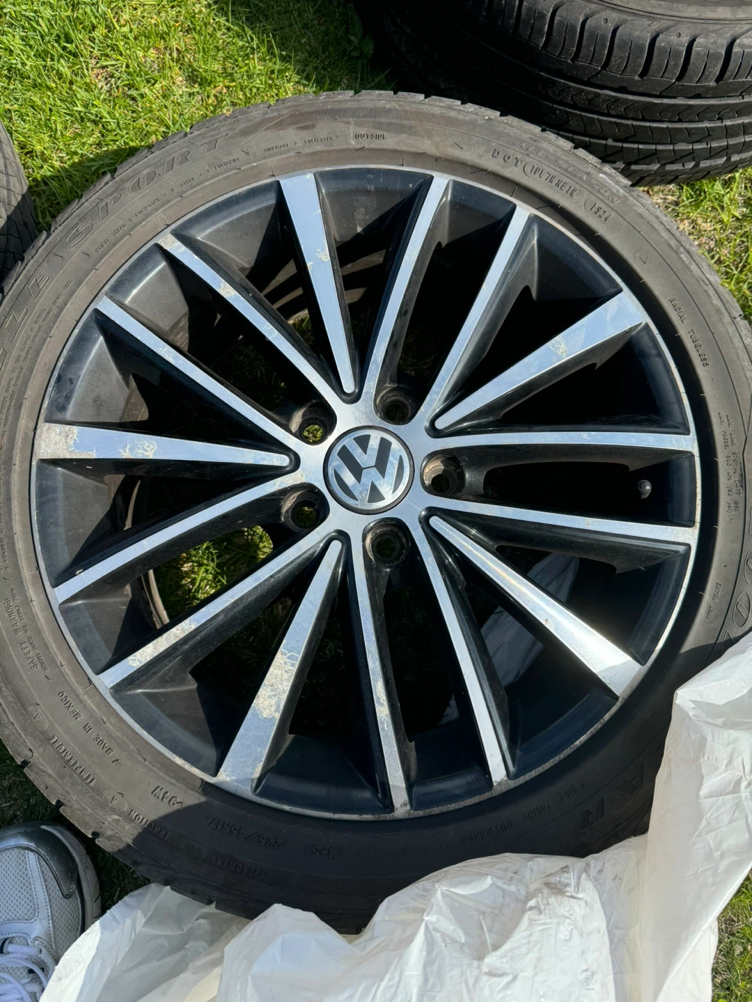 Goodyear 225/45R17 Tire with VW Rim - photo 4