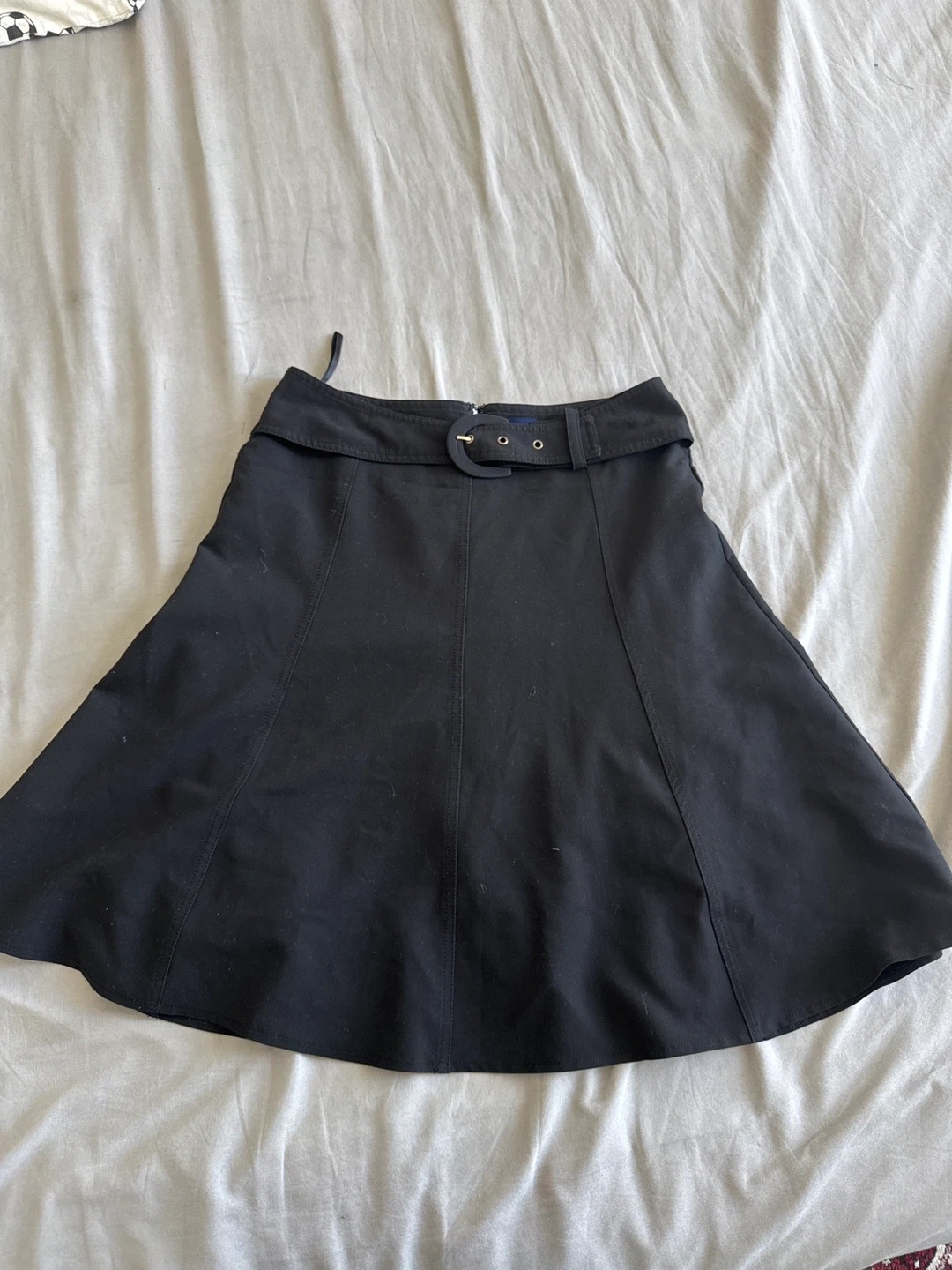 R Petites Black A-Line Skirt Size 4