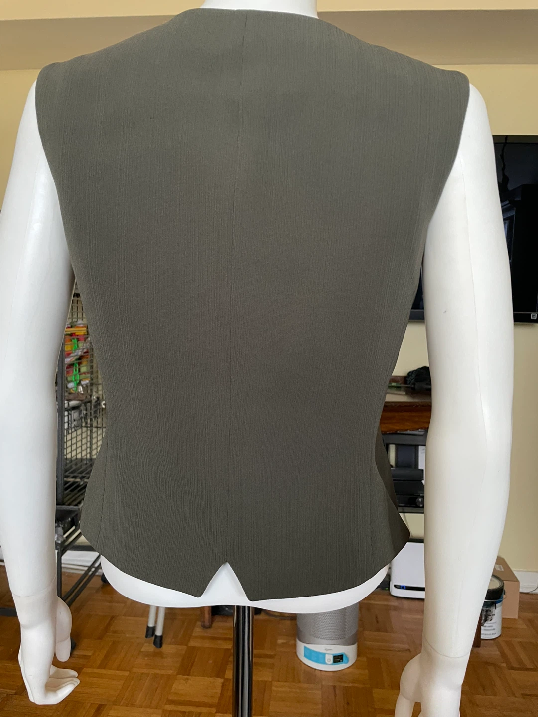 Theory Women's Vest - Olive Green - Size 6 - photo 4