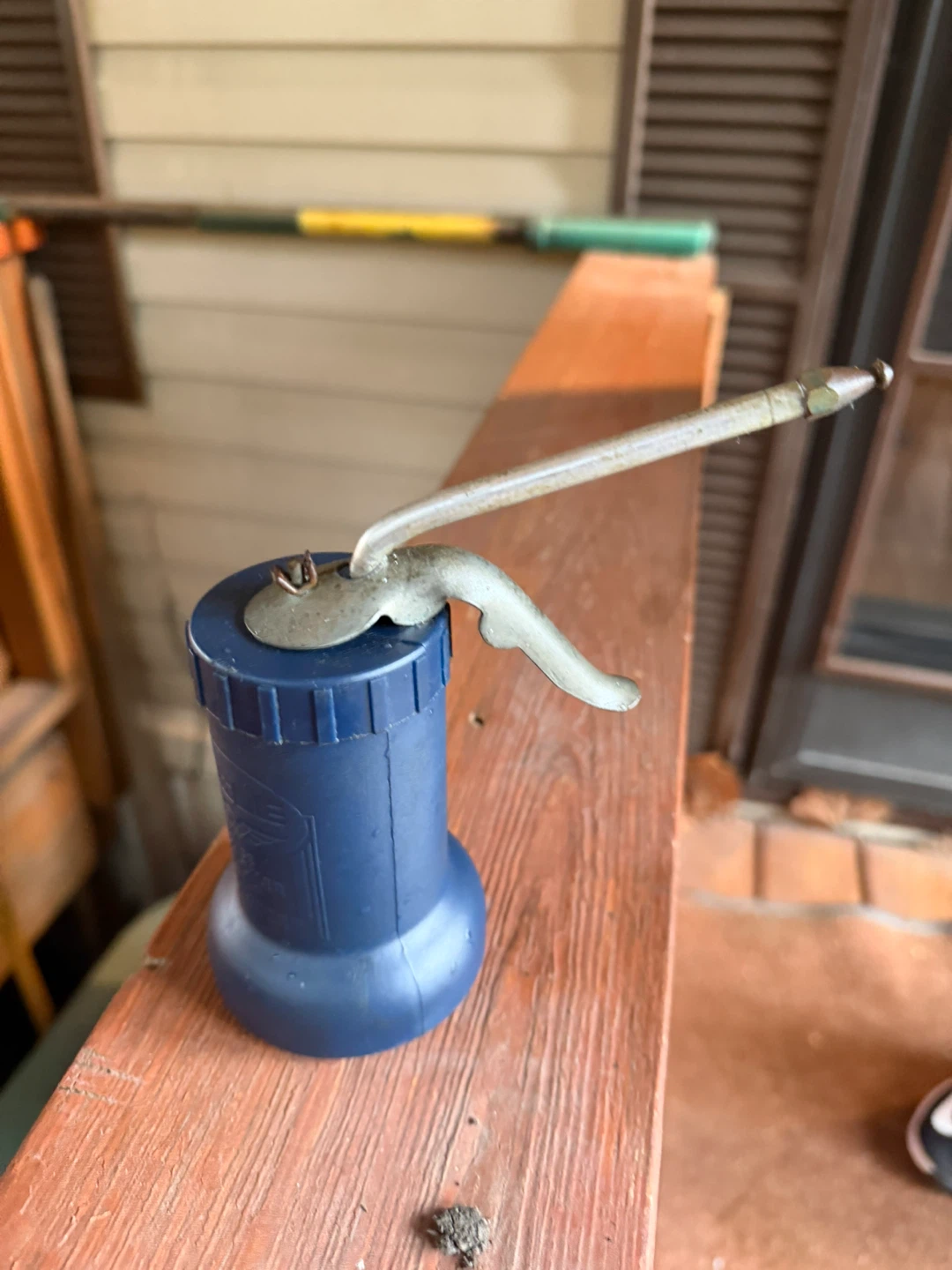 Blue Oil Can with Spout - photo 2