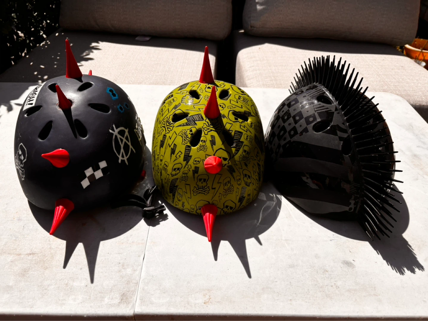 Kids' Spiked Bike Helmet - Size M