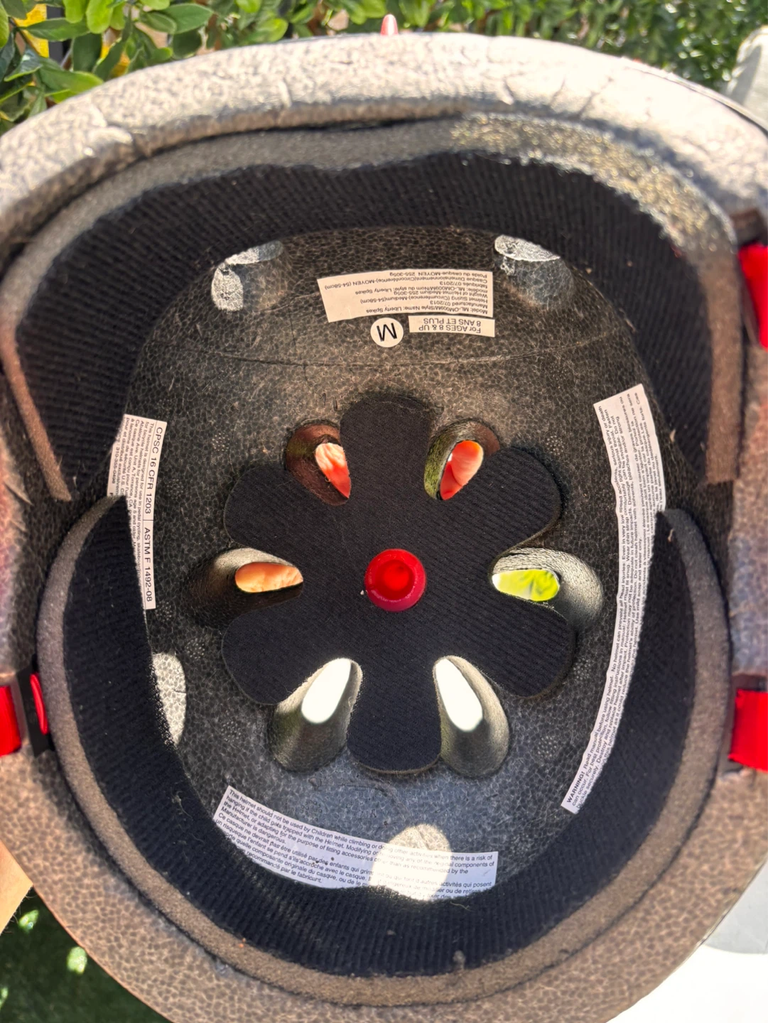 Kids' Spiked Bike Helmet - Size M - photo 3
