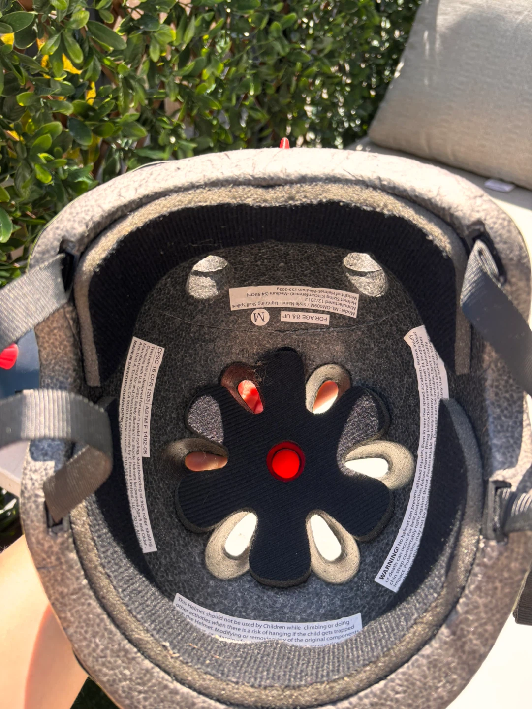 Kids' Spiked Bike Helmet - Size M - photo 5