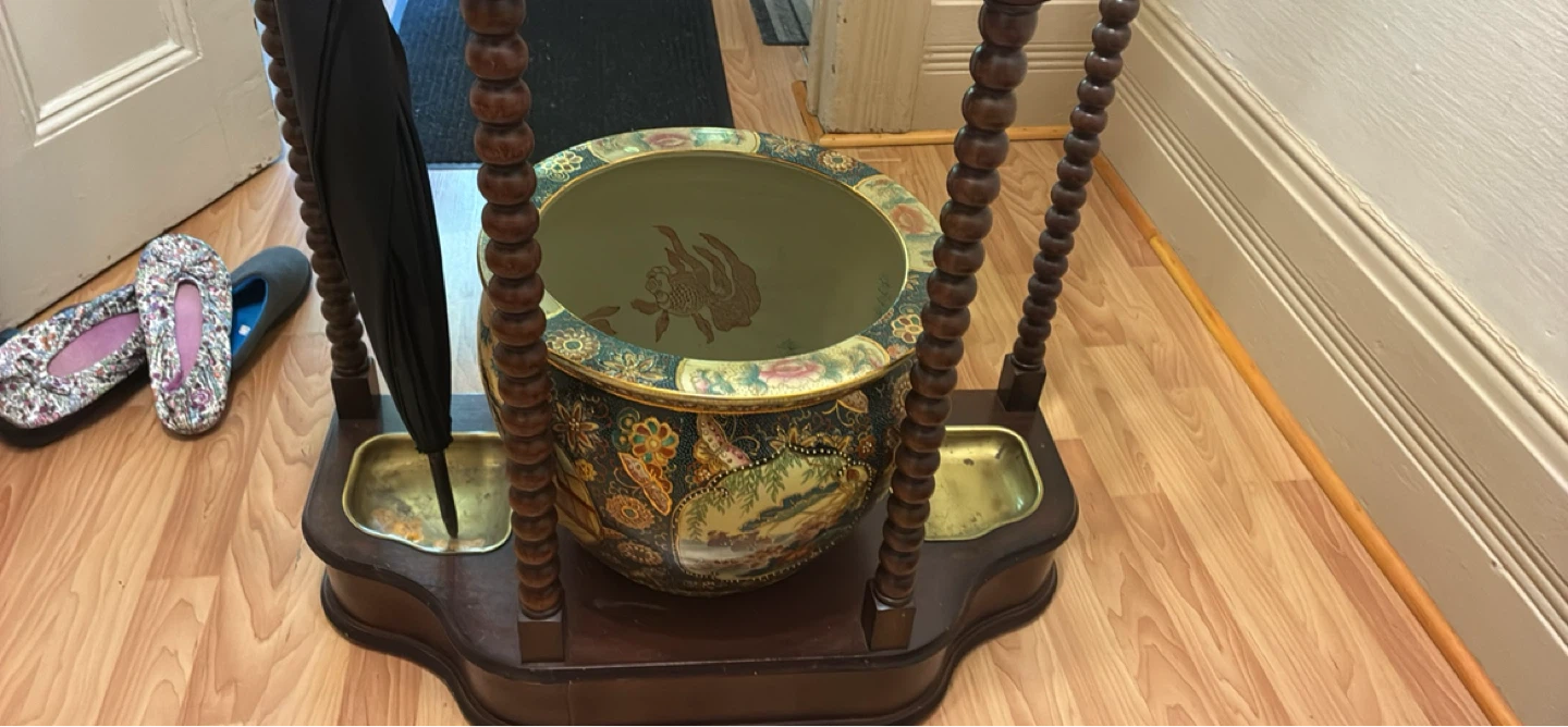 Bombay entryway coat and umbrella stand and mirror. - photo 3