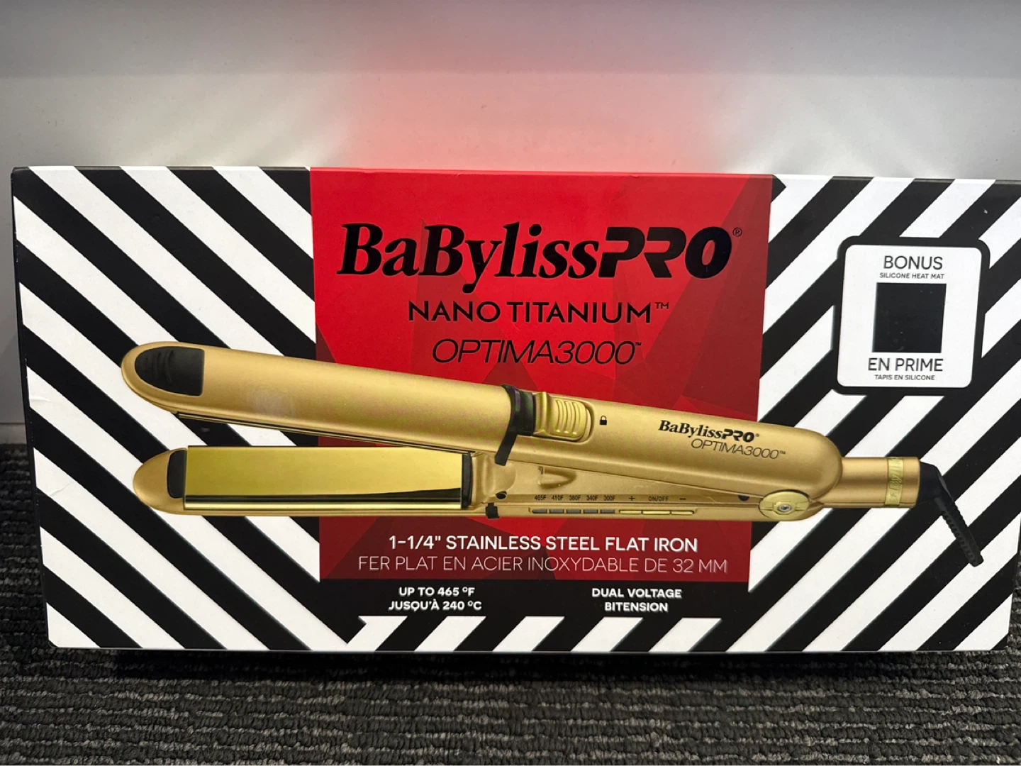 BaBylissPRO Nano Titanium Optima 3000 Flat Iron