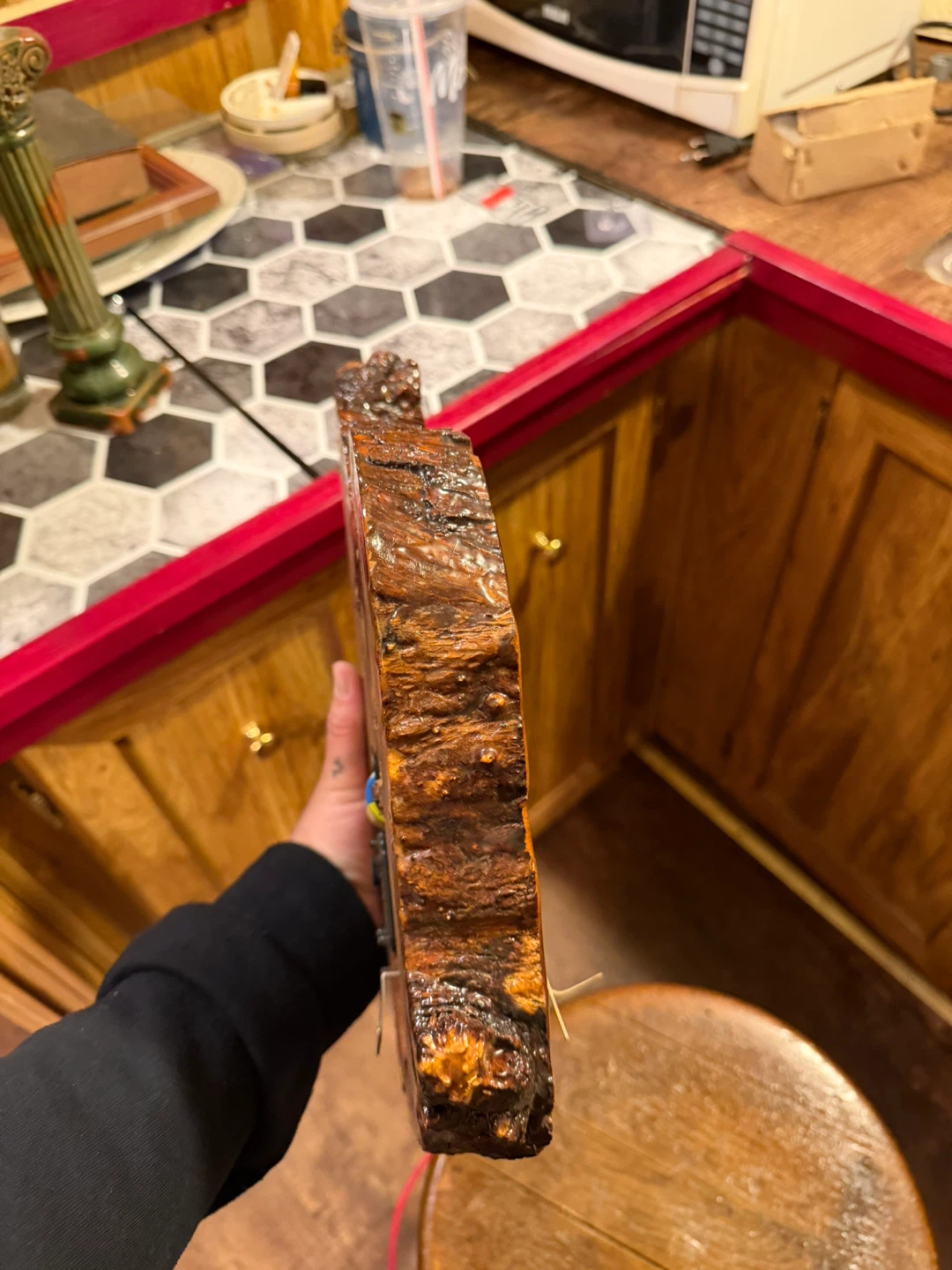 Live Edge Wood Wall Clock - photo 3