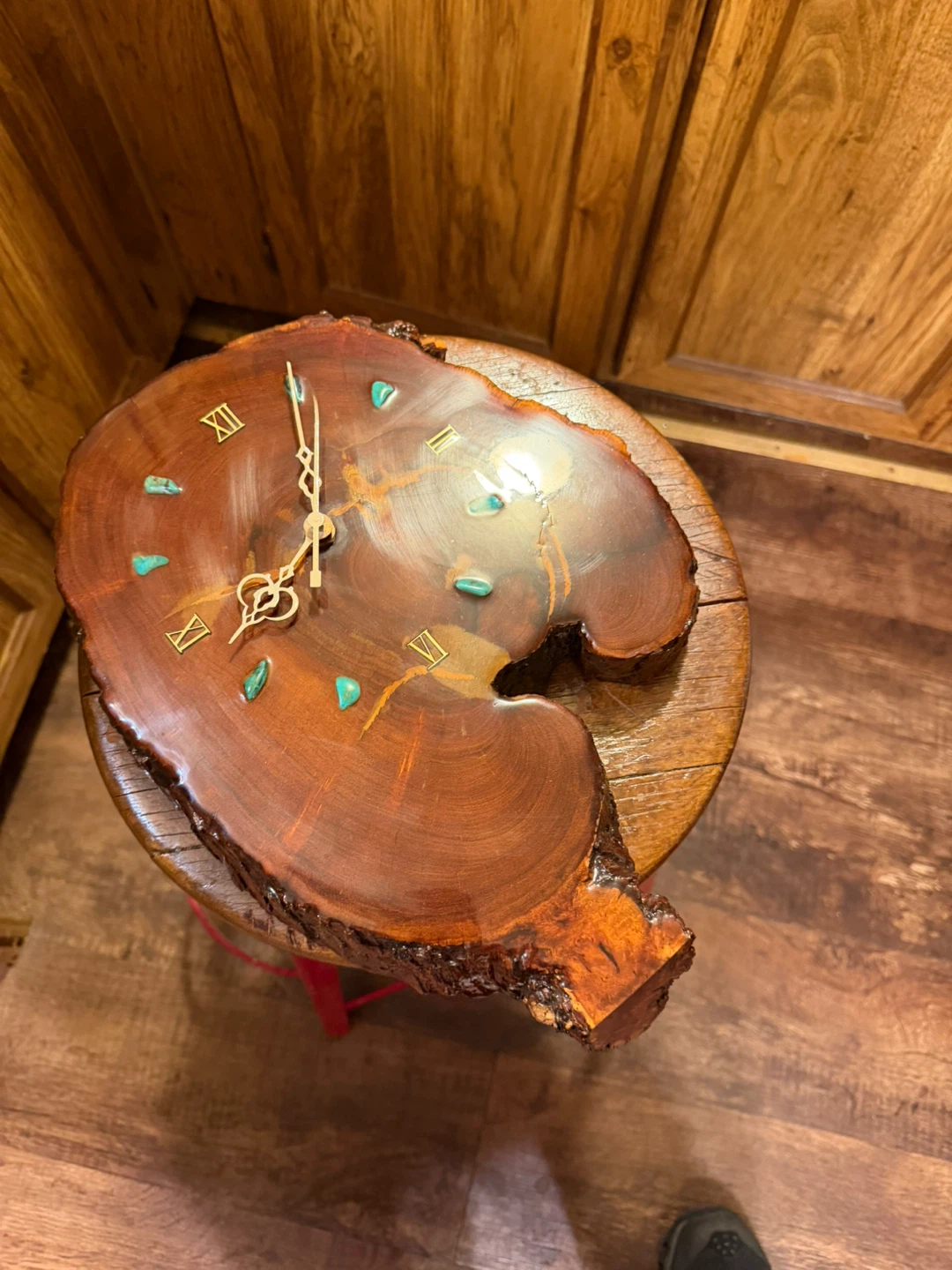 Live Edge Wood Wall Clock
