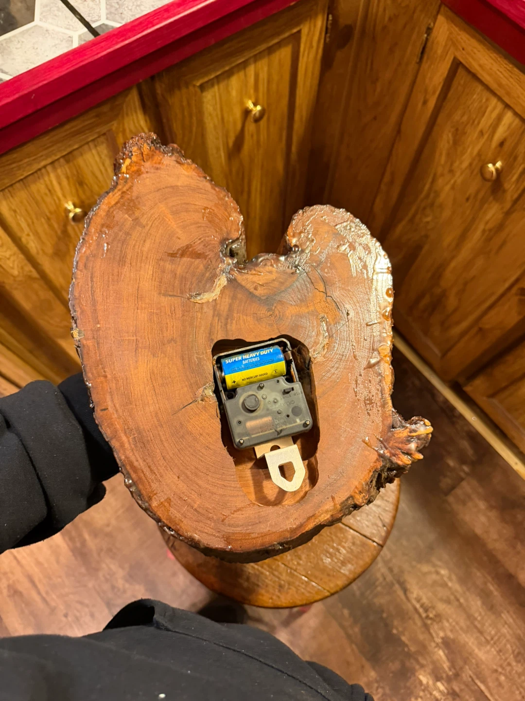 Live Edge Wood Wall Clock - photo 5