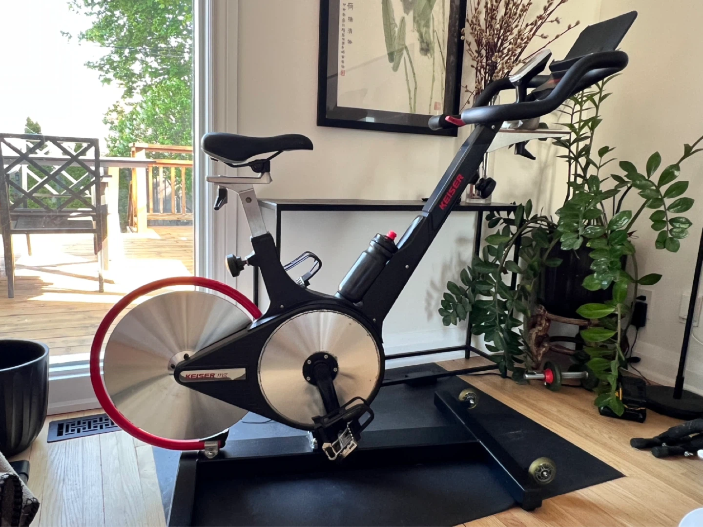 Keiser M3 indoor spin bike