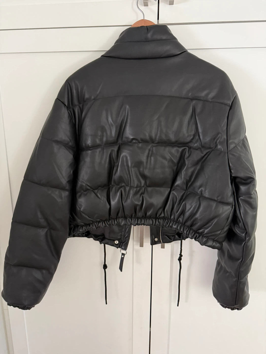 Love Tree Faux Leather Puffer Jacket - Medium - photo 2