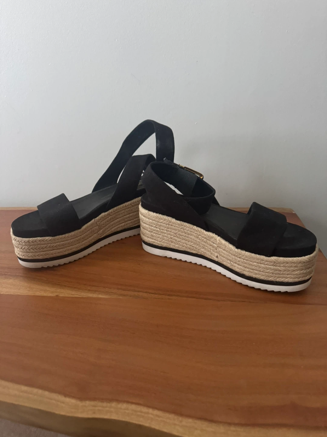 Black Platform Sandals - The Wishbone Collection