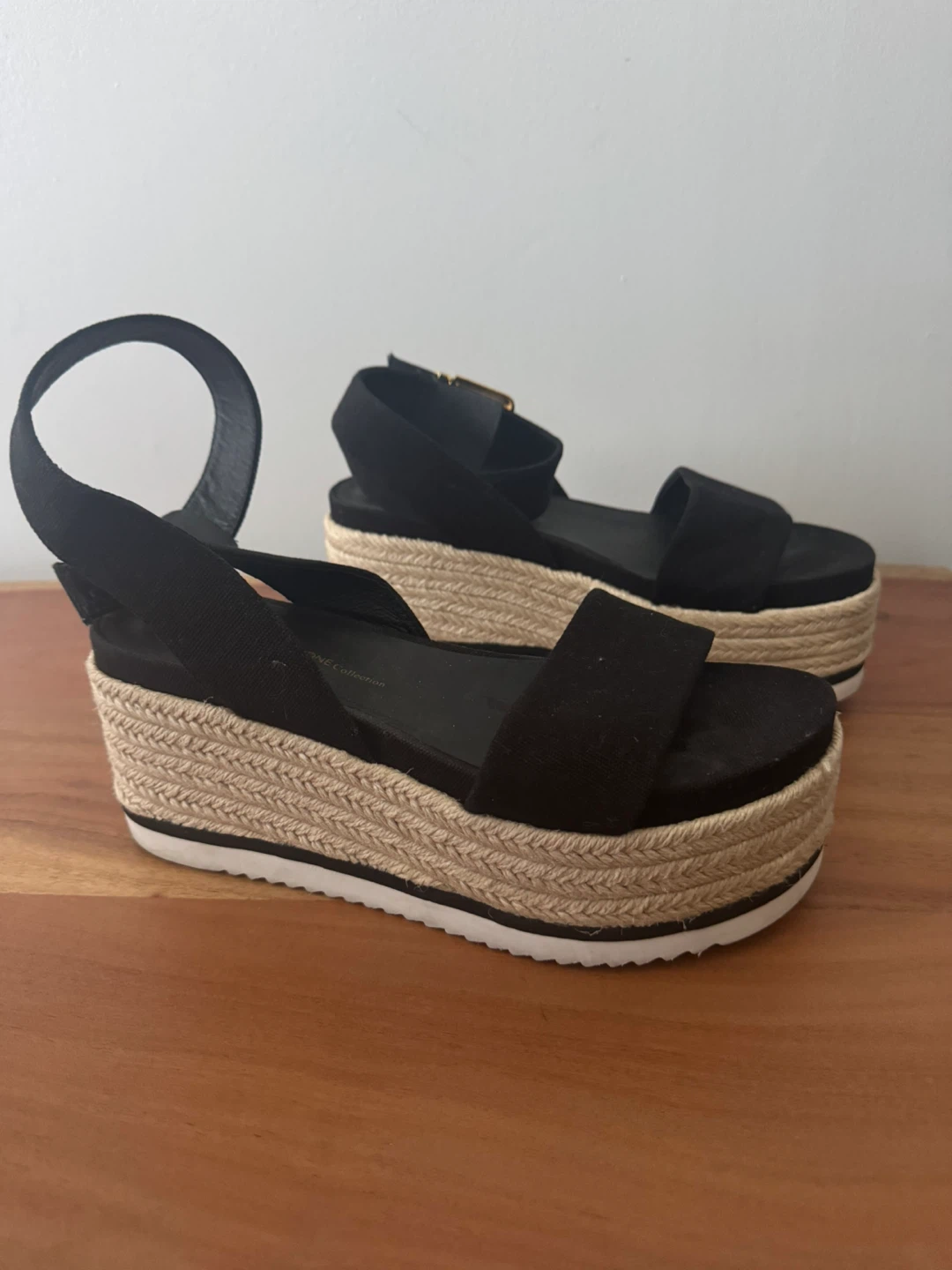 Black Platform Sandals - The Wishbone Collection - photo 2