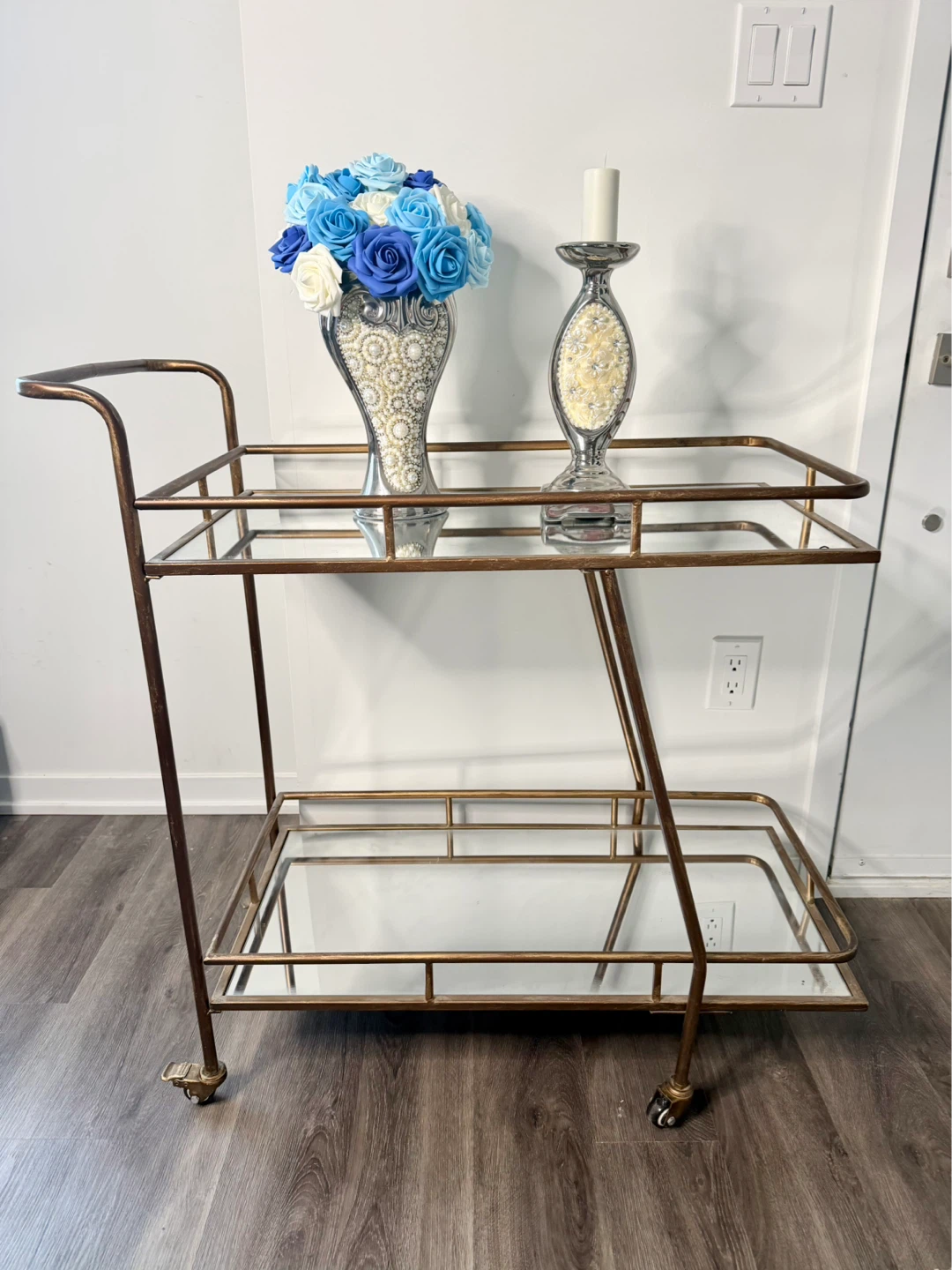 Structube Mirrored Bar Kart Gold MARINGA Mirrored - photo 2