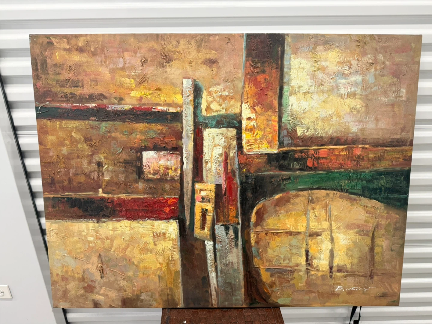 Beautiful VTG 90’s Abstract Oil Painting