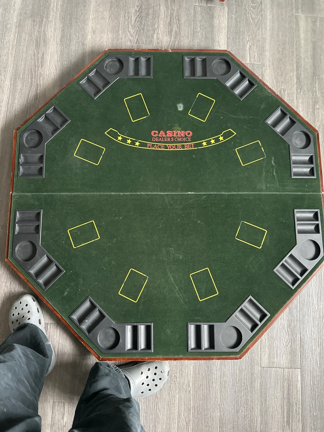 Casino Dealer's Choice Folding Poker Table Top - photo 3