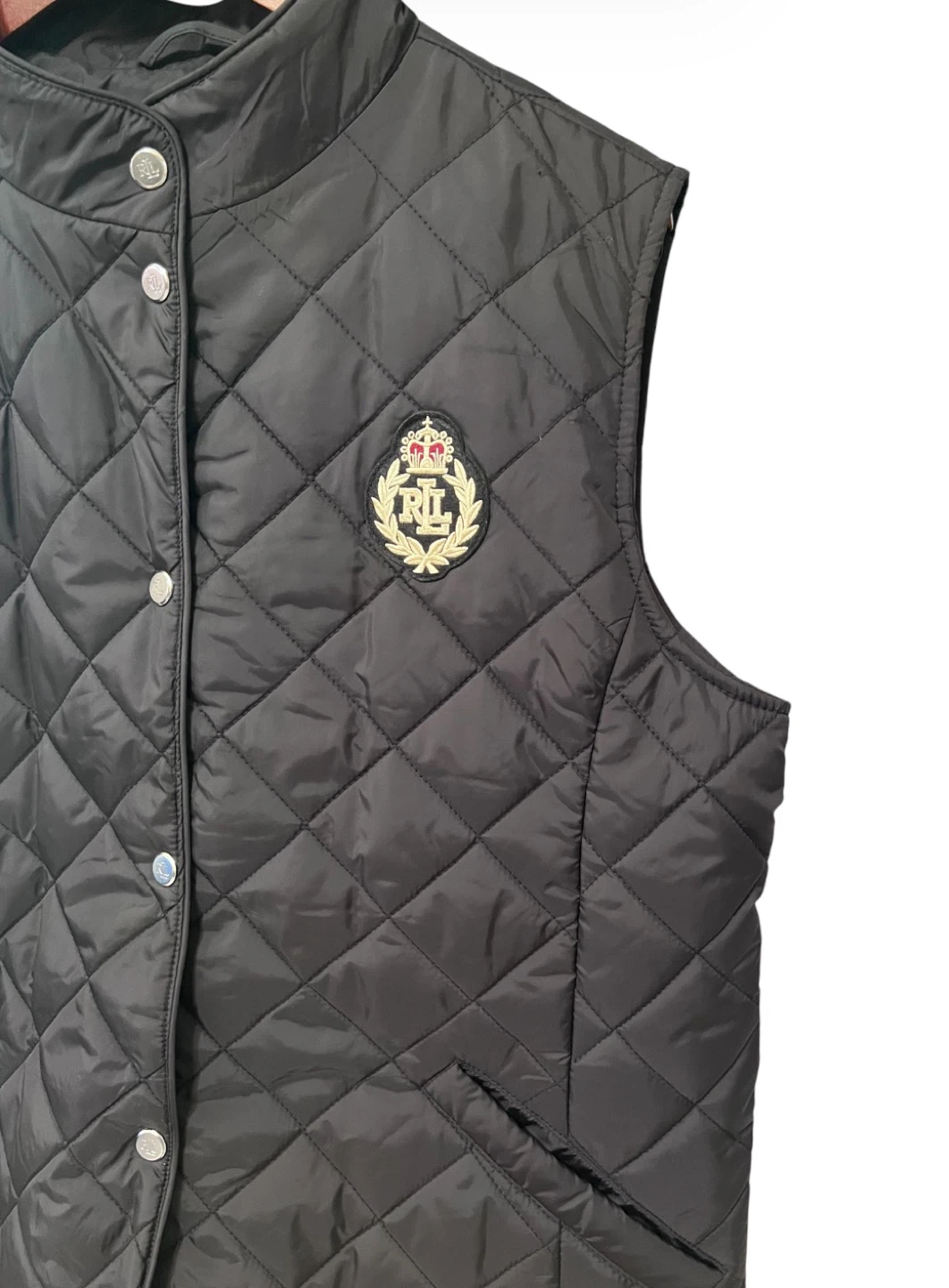Ralph Lauren Quilted Puffer Vest – Black – Size Large – BNWT - photo 2