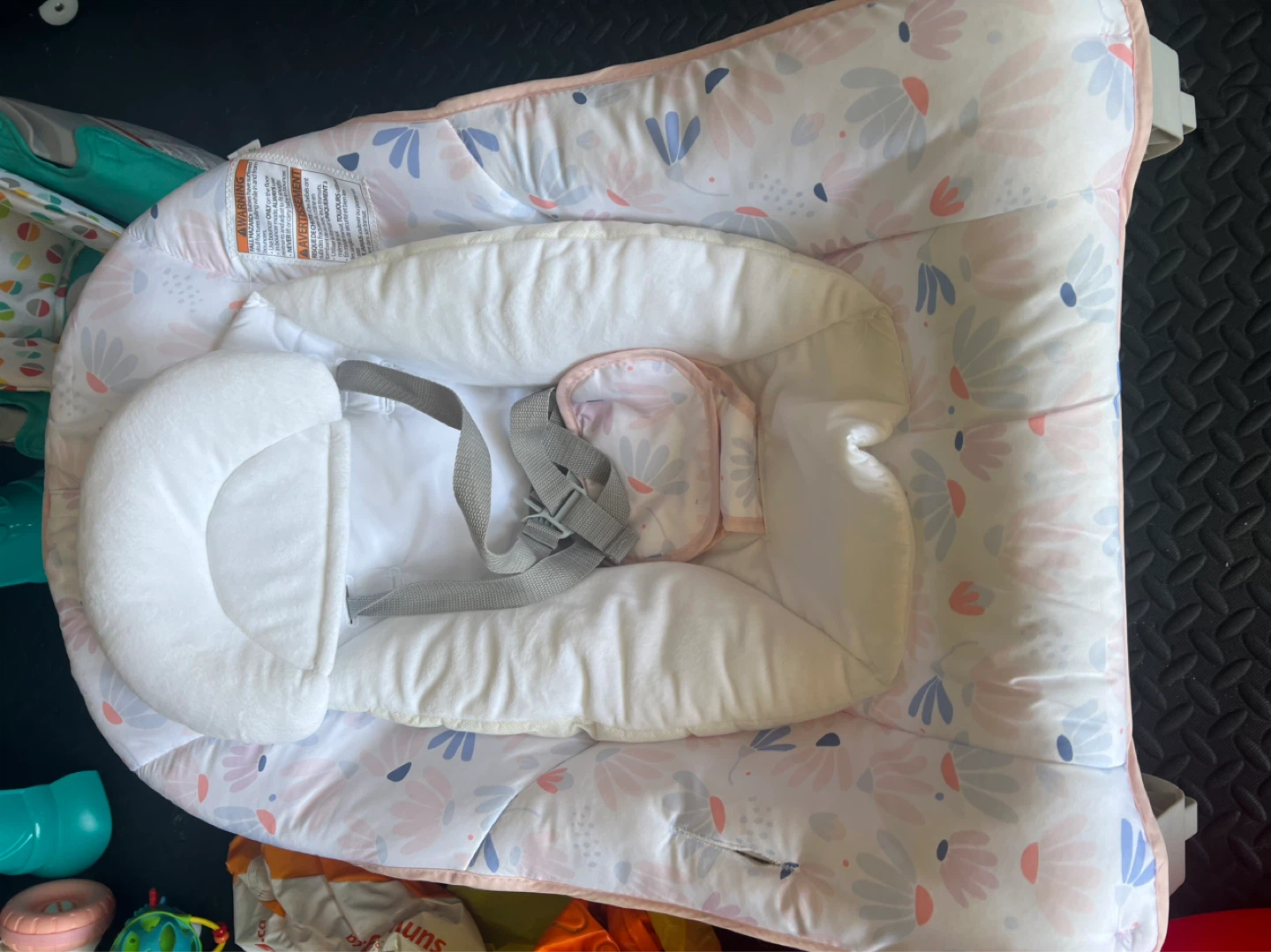 Baby Bouncer Seat with Floral Print