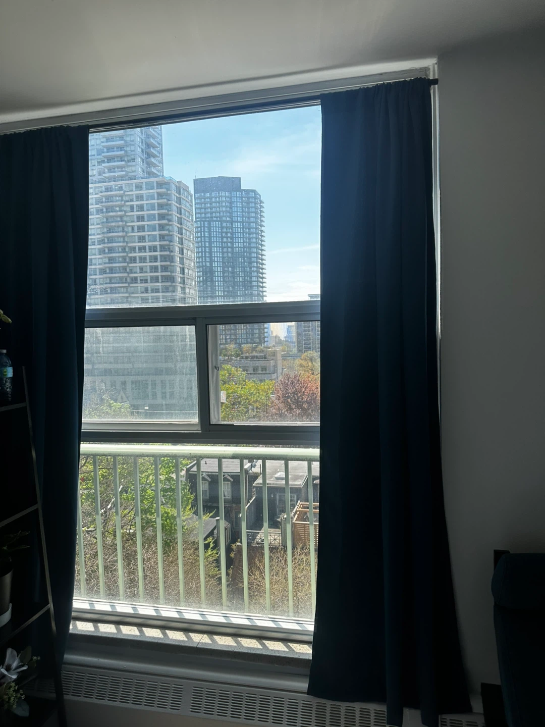 Dark Blue Velvet Curtains - photo 3