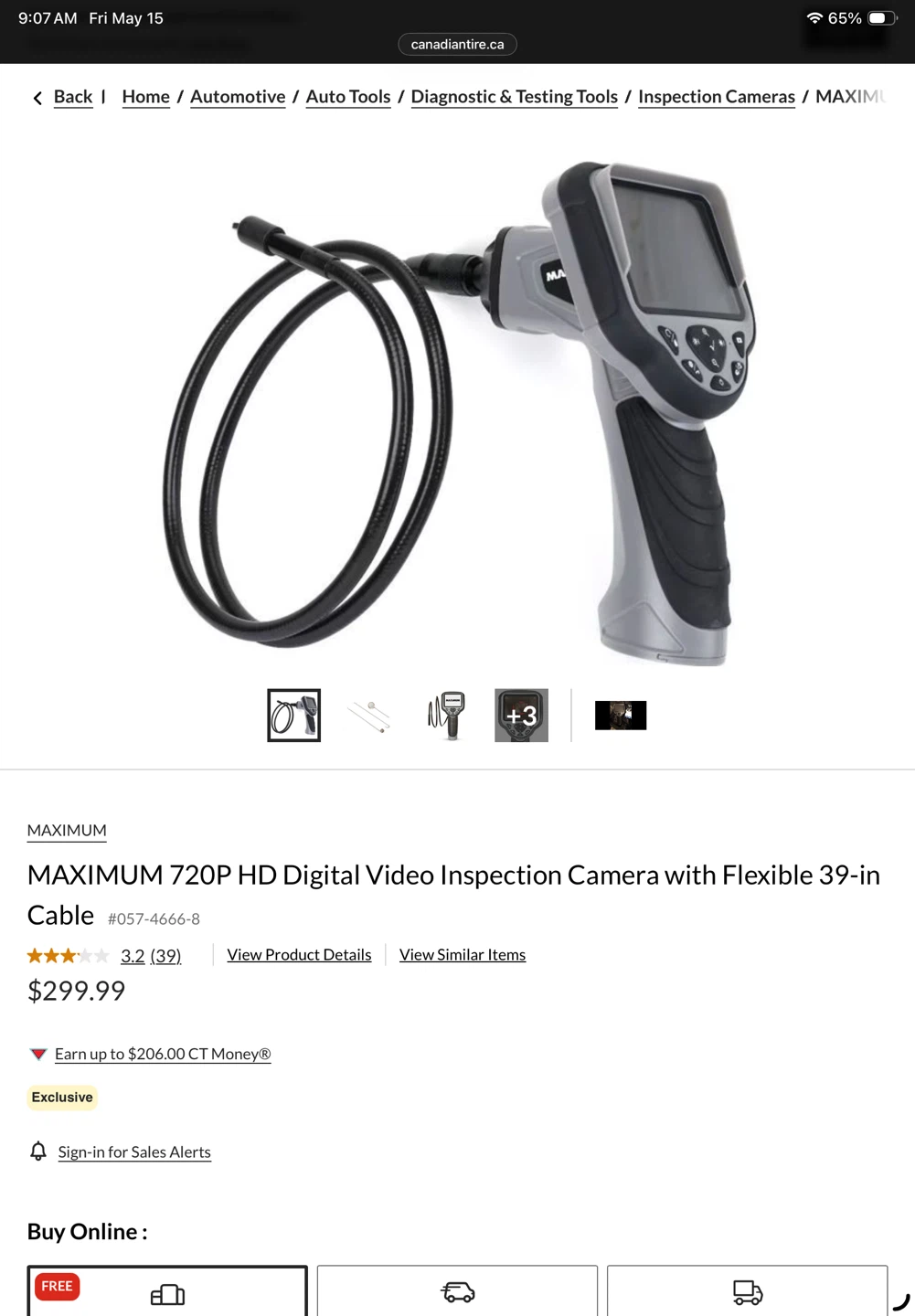 MAXIMUM 720p HD Digital Video Inspection Camera - photo 3