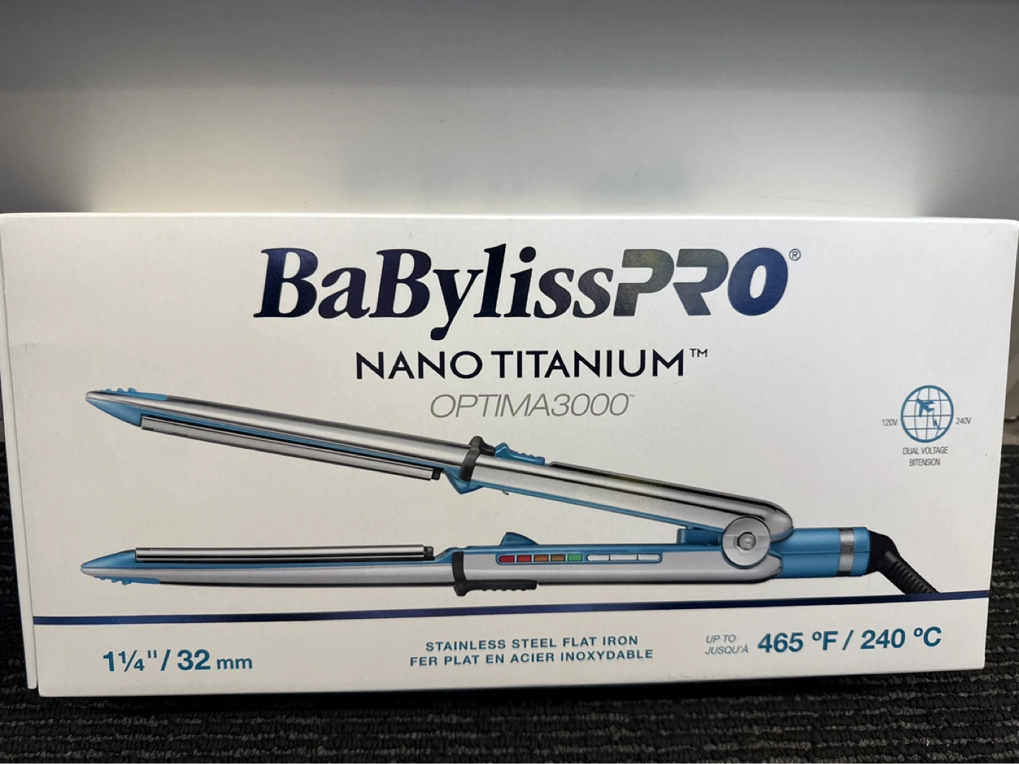 BaBylissPRO Nano Titanium Optima3000 Flat Iron