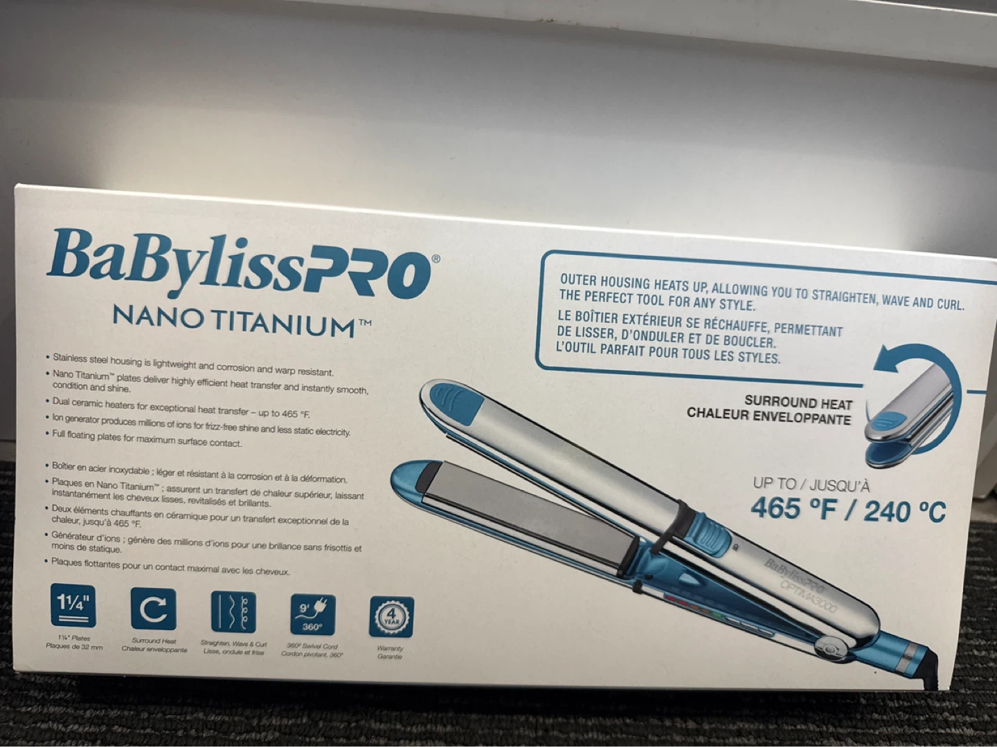 BaBylissPRO Nano Titanium Optima3000 Flat Iron - photo 2
