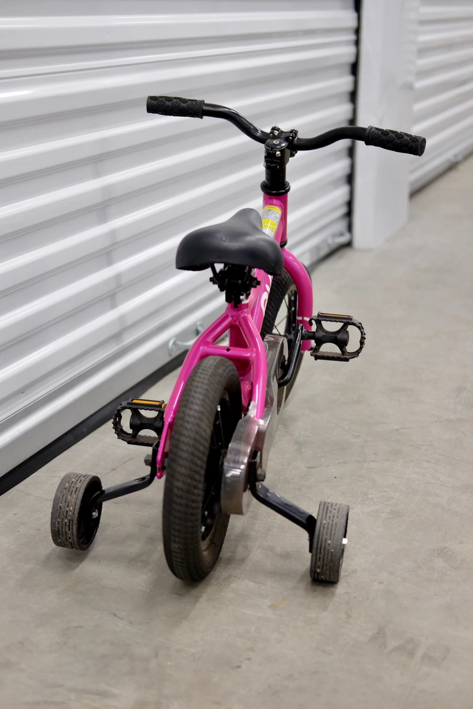Pink EVO Balance Bike with Training Wheels