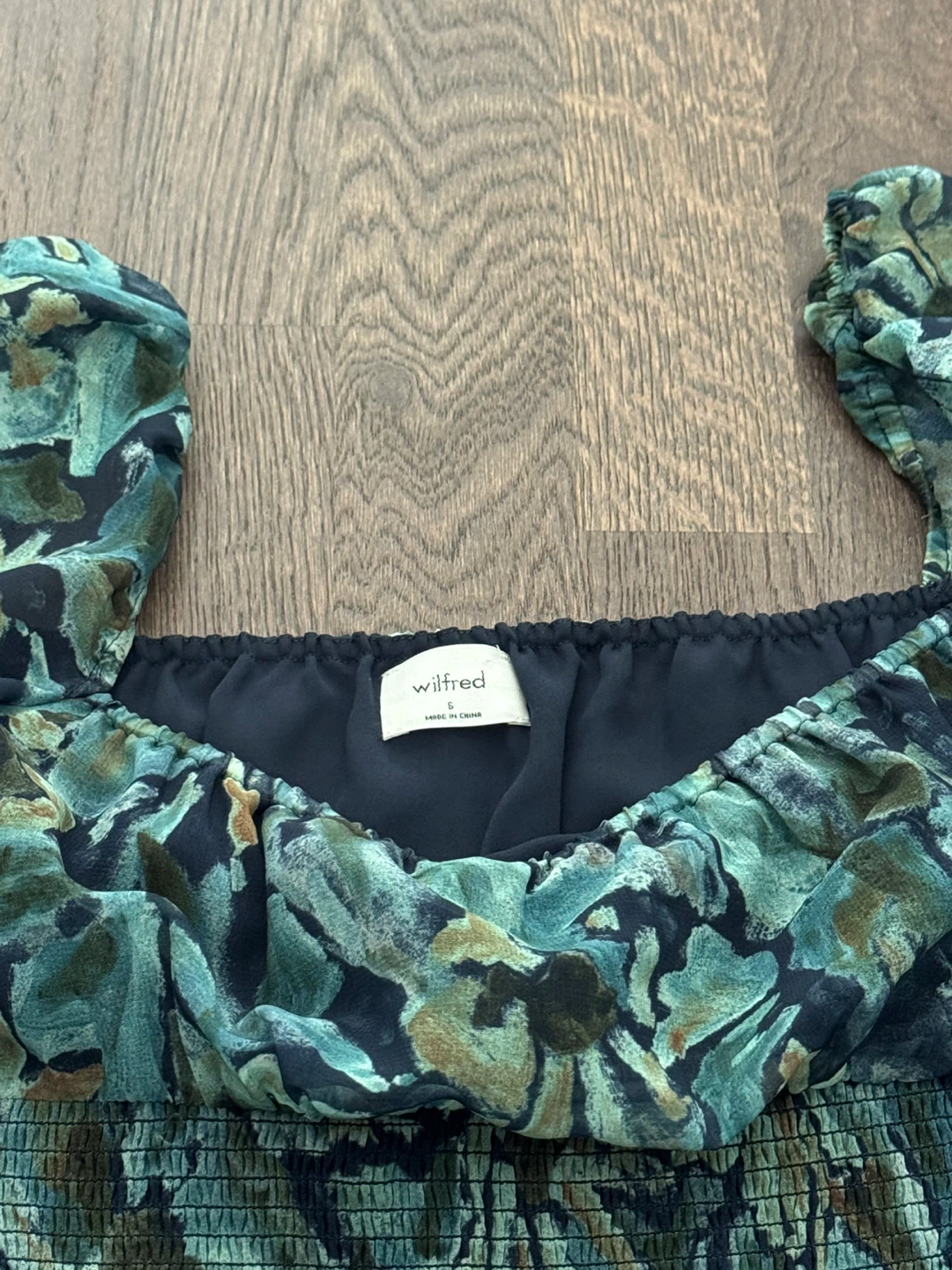 (S) Aritzia Wilfred Mini Dress with Sheer sleeves - photo 4