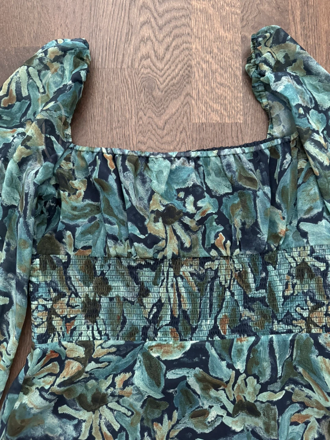 (S) Aritzia Wilfred Mini Dress with Sheer sleeves - photo 3