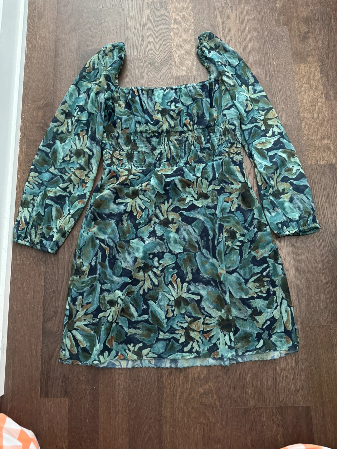 (S) Aritzia Wilfred Mini Dress with Sheer sleeves - photo 2