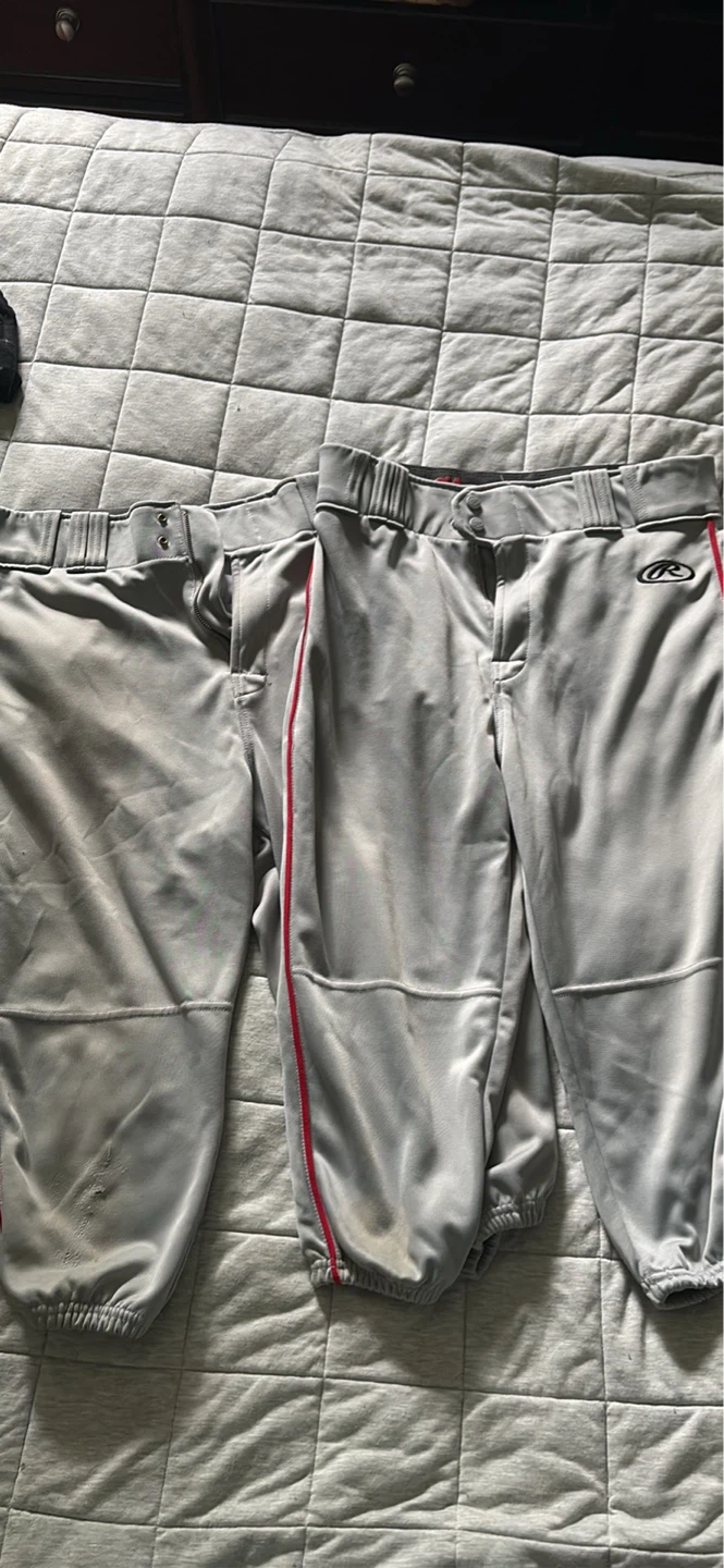 Rawlings Baseball Pants and Red Socks