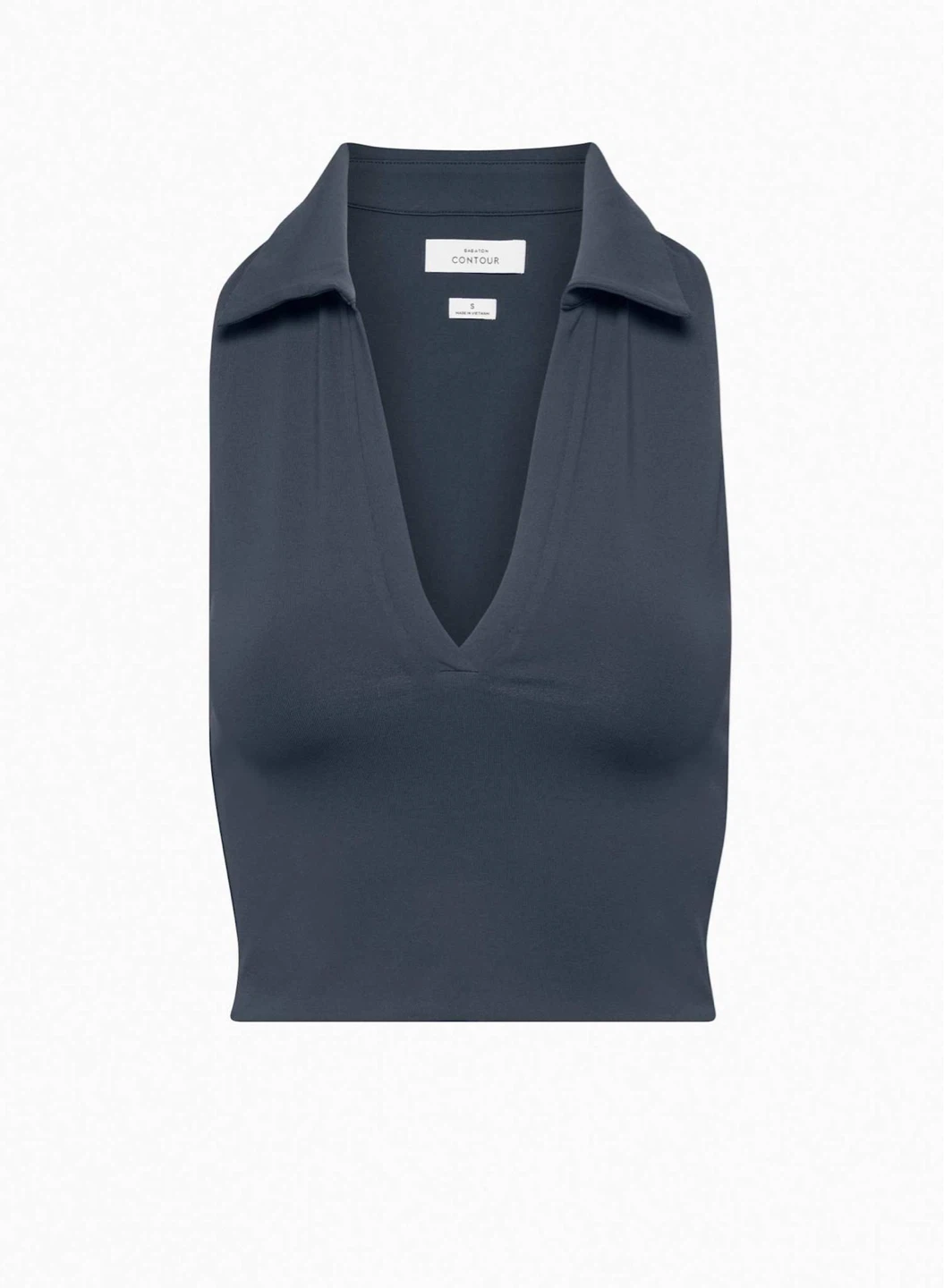 (XS) Babaton Contour Sleeveless Polo Top