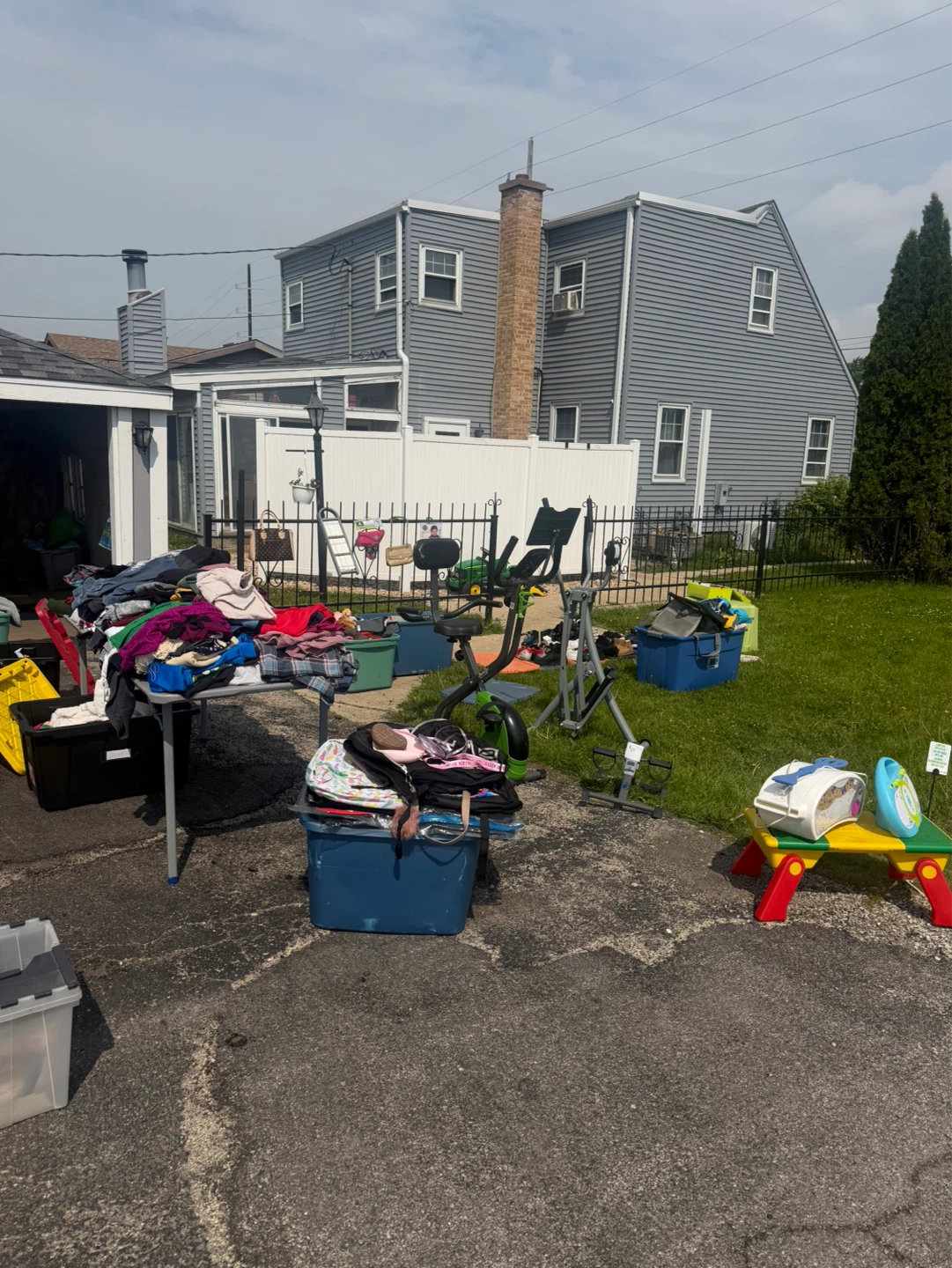 Assorted Clothing and Household Items Yard Sale - photo 3