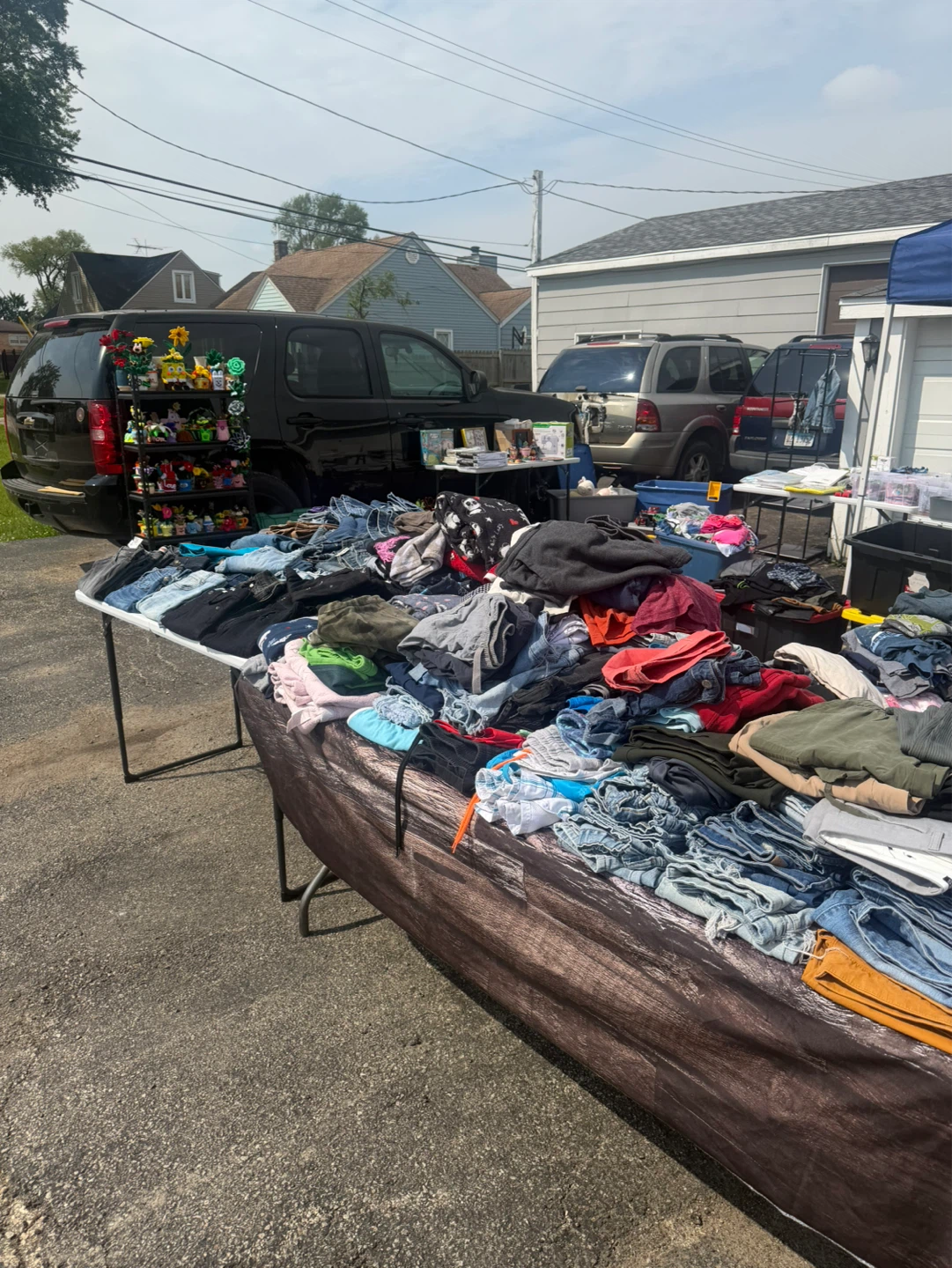 Assorted Clothing and Household Items Yard Sale - photo 2