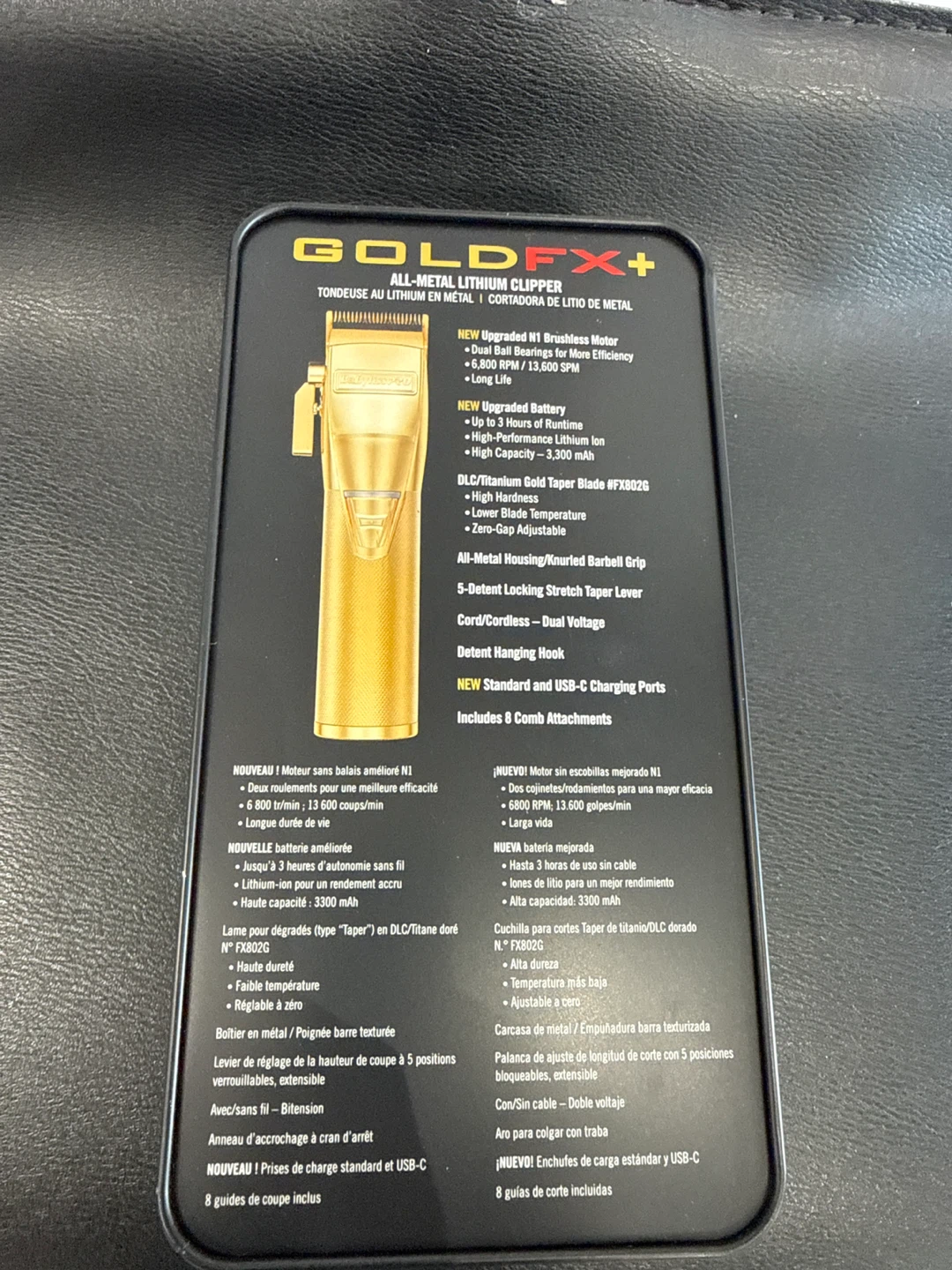 BaBylissPRO GOLD FX+ All-Metal Lithium Clipper - photo 4