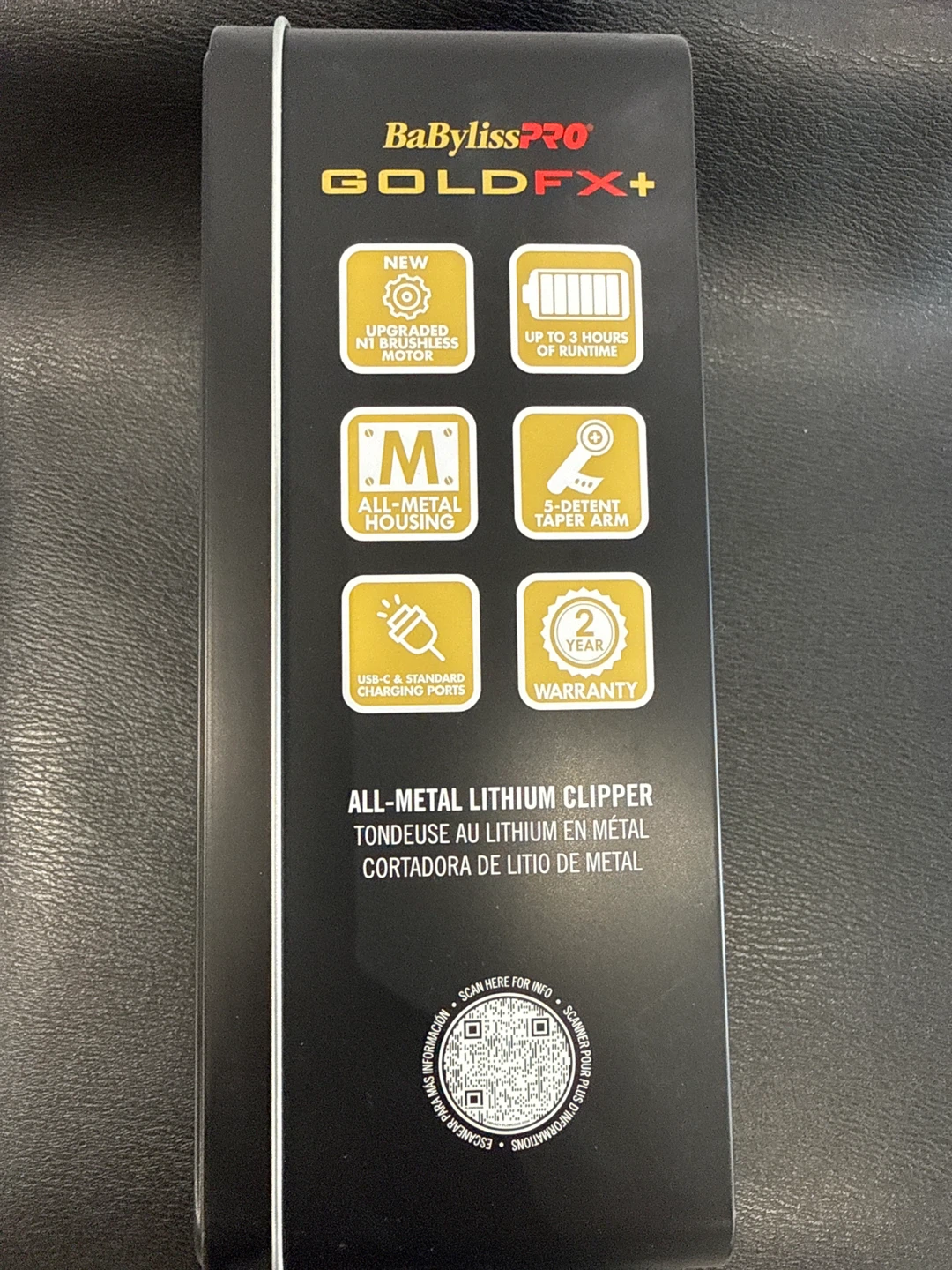 BaBylissPRO GOLD FX+ All-Metal Lithium Clipper - photo 3